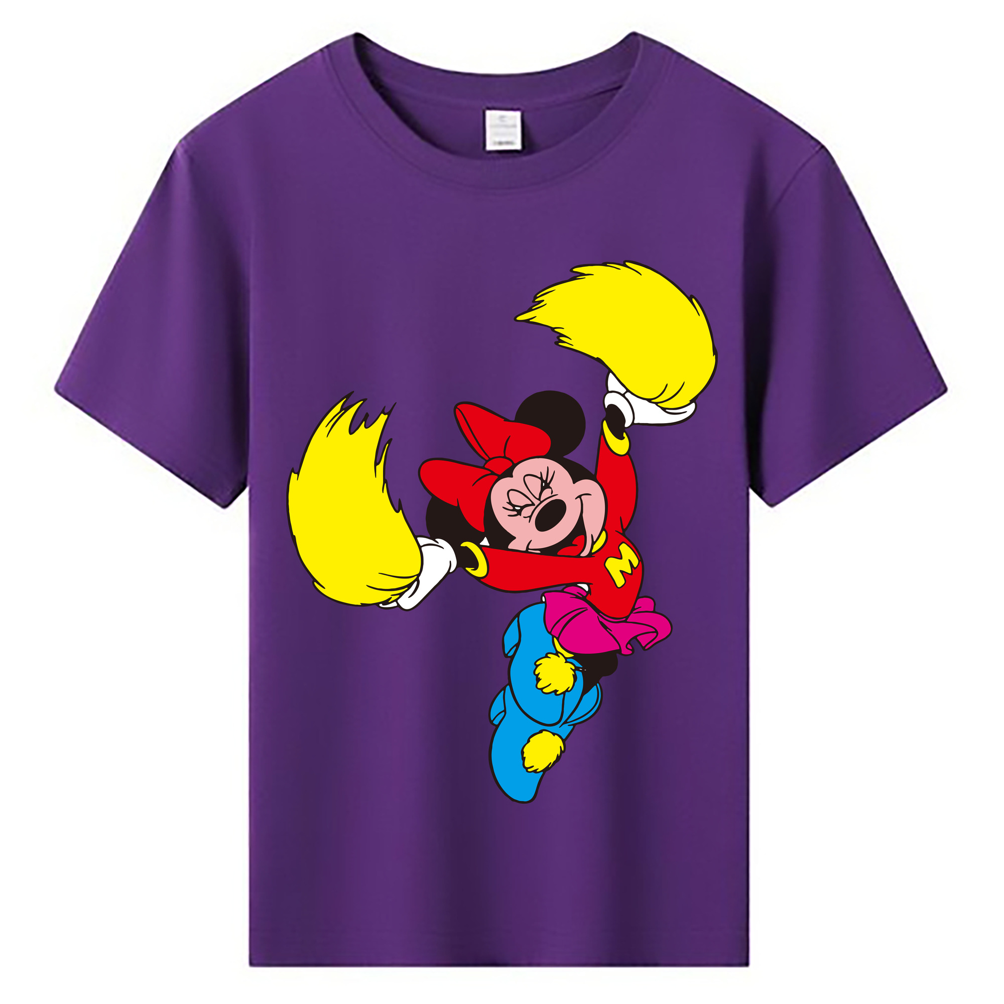 ミッキーマウス Mickey Mouse 綿100％キッズTシャツ（フロントプリント）