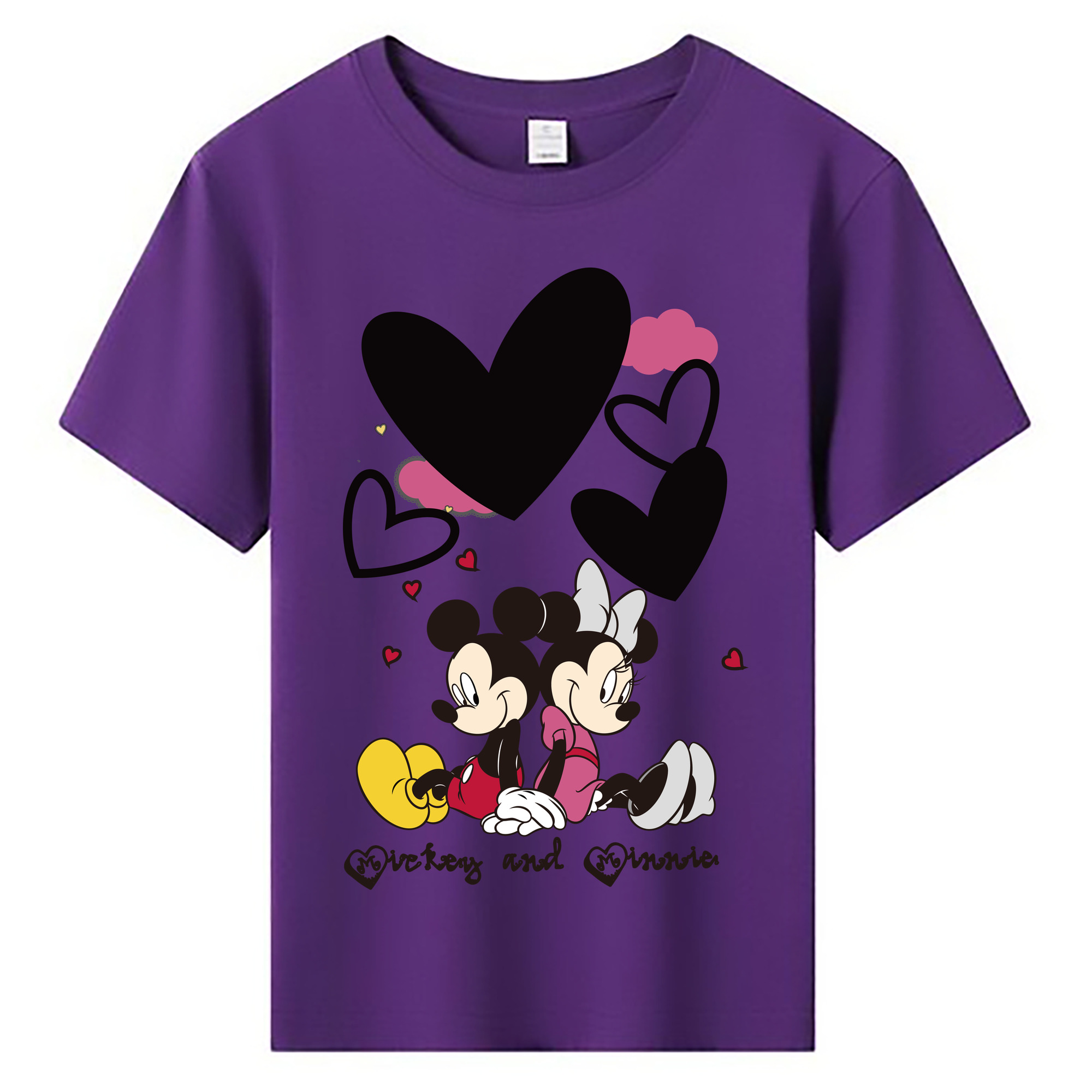 ミッキーマウス Mickey Mouse 綿100％キッズTシャツ（フロントプリント）