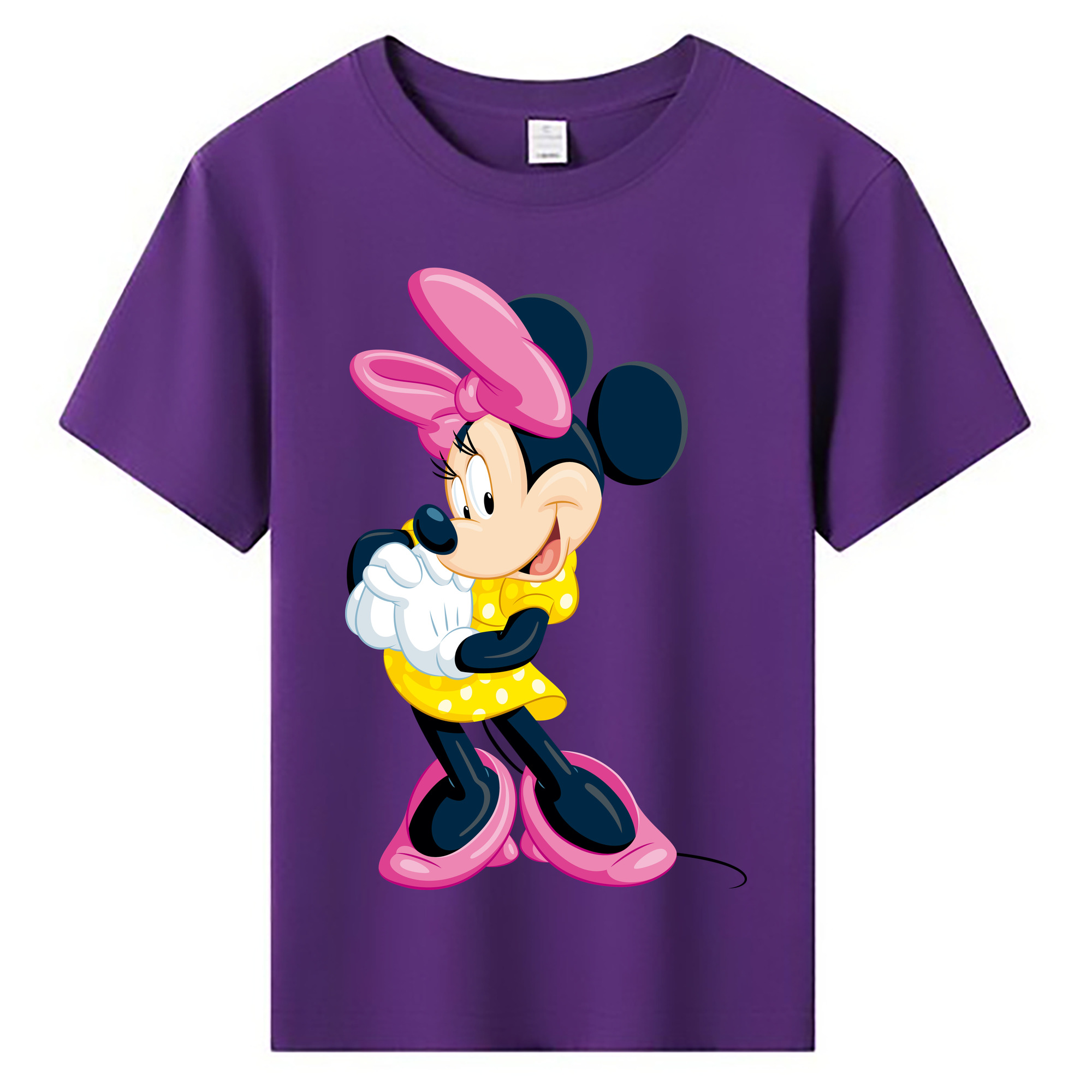 ミッキーマウス Mickey Mouse 綿100％キッズTシャツ（フロントプリント）