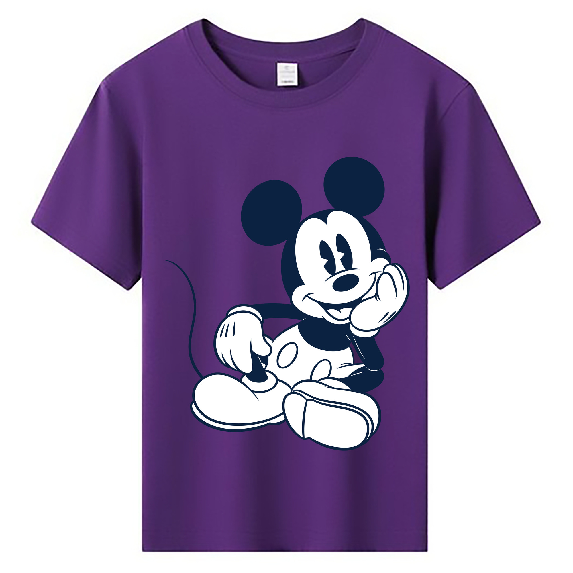 ミッキーマウス Mickey Mouse 綿100％キッズTシャツ（フロントプリント）