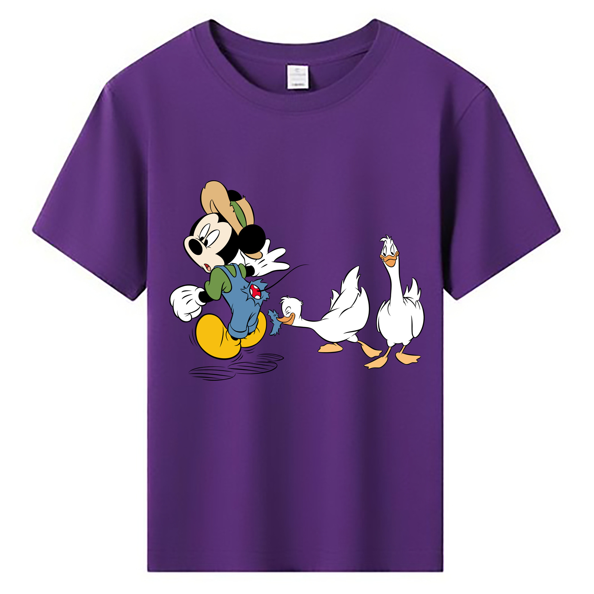 ミッキーマウス Mickey Mouse 綿100％キッズTシャツ（フロントプリント）