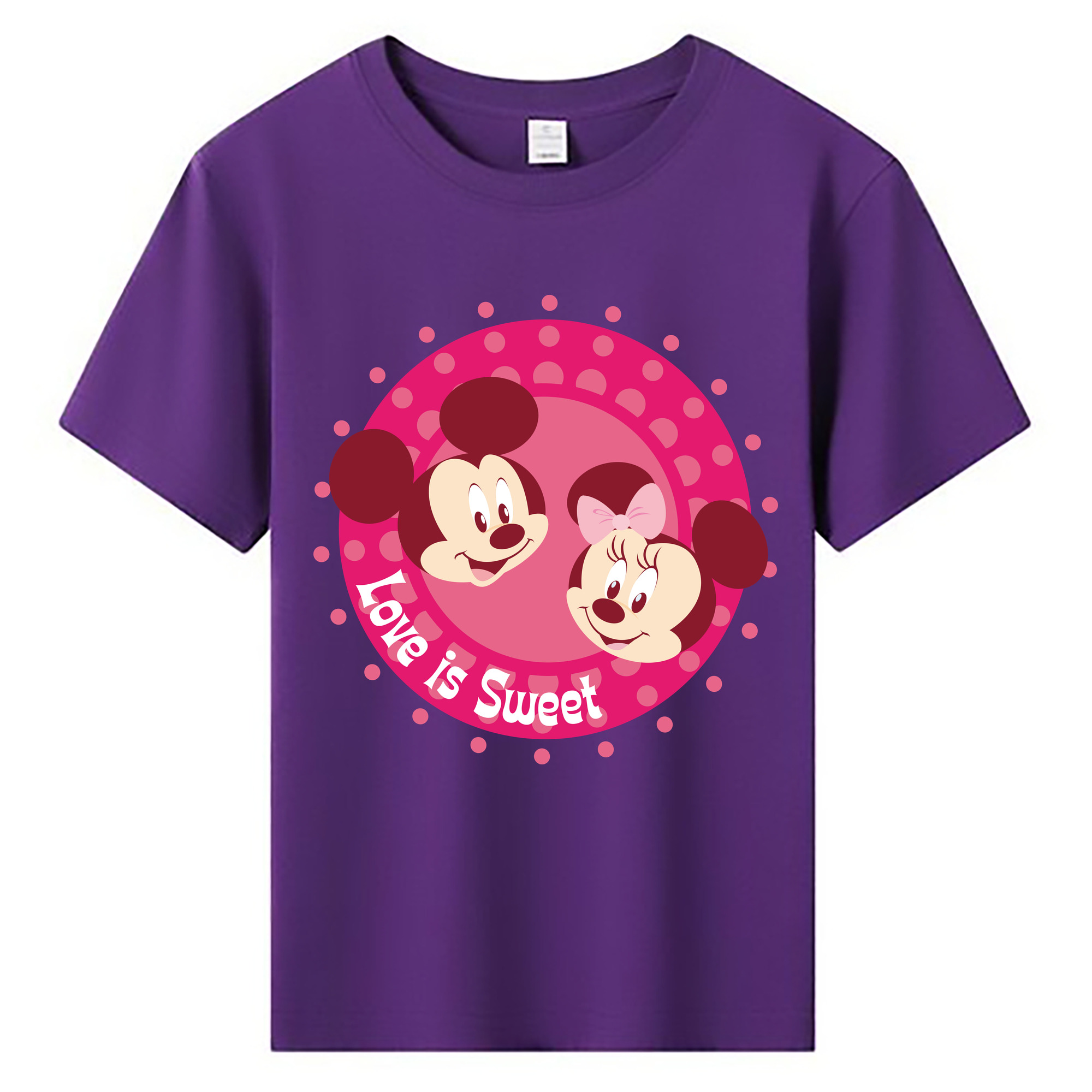 ミッキーマウス Mickey Mouse 綿100％キッズTシャツ（フロントプリント）