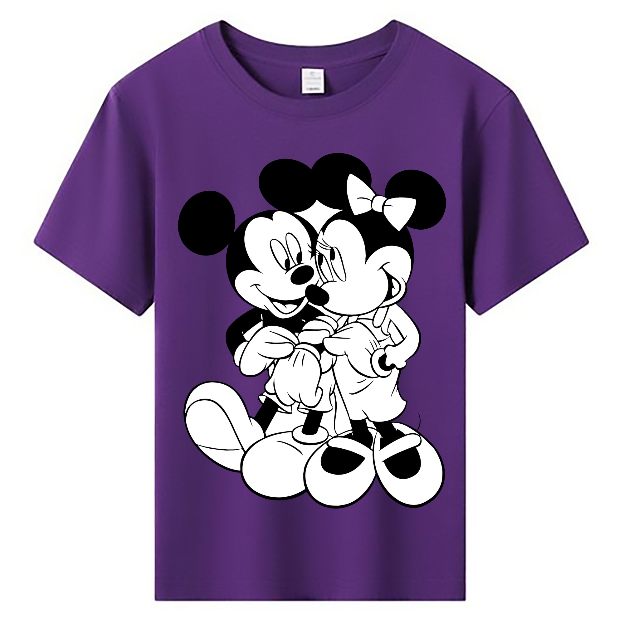 ミッキーマウス Mickey Mouse 綿100％キッズTシャツ（フロントプリント）