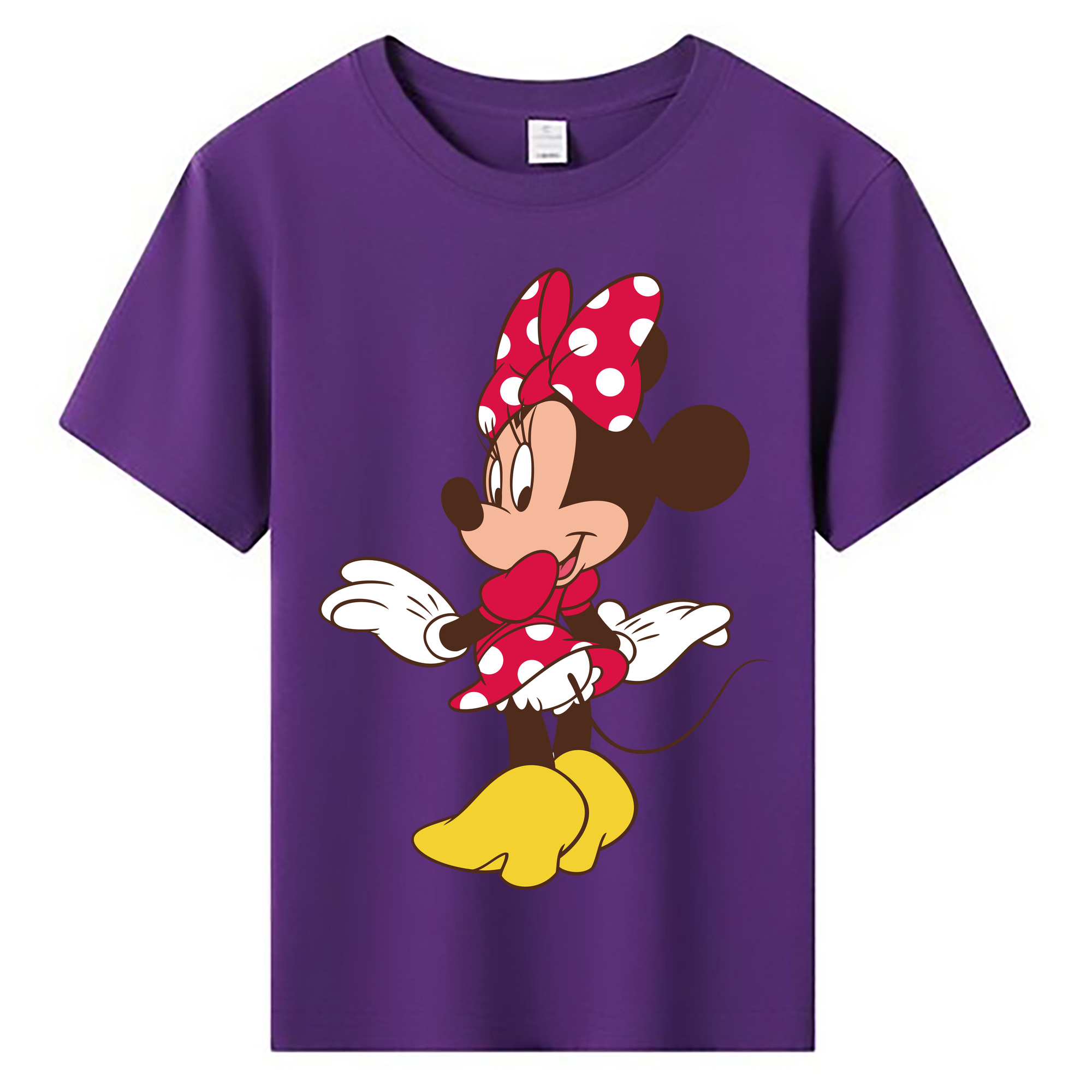 ミッキーマウス Mickey Mouse 綿100％キッズTシャツ（フロントプリント）