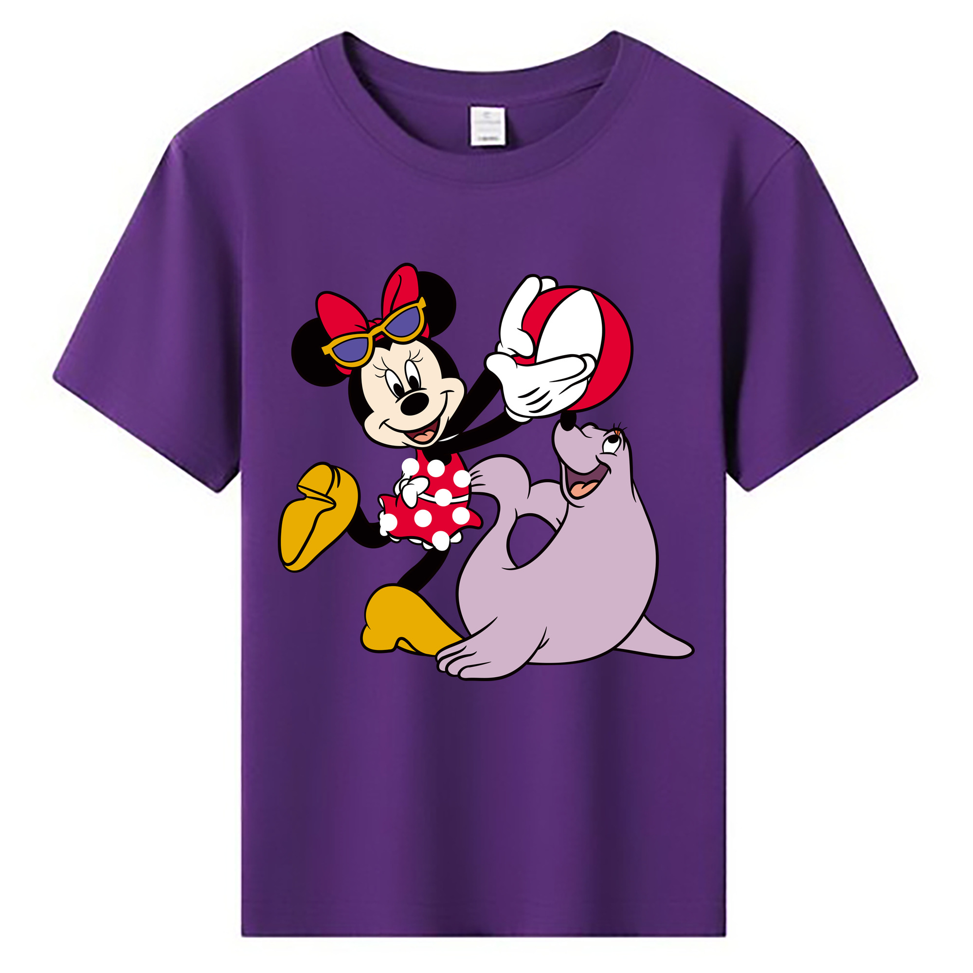 ミッキーマウス Mickey Mouse 綿100％キッズTシャツ（フロントプリント）