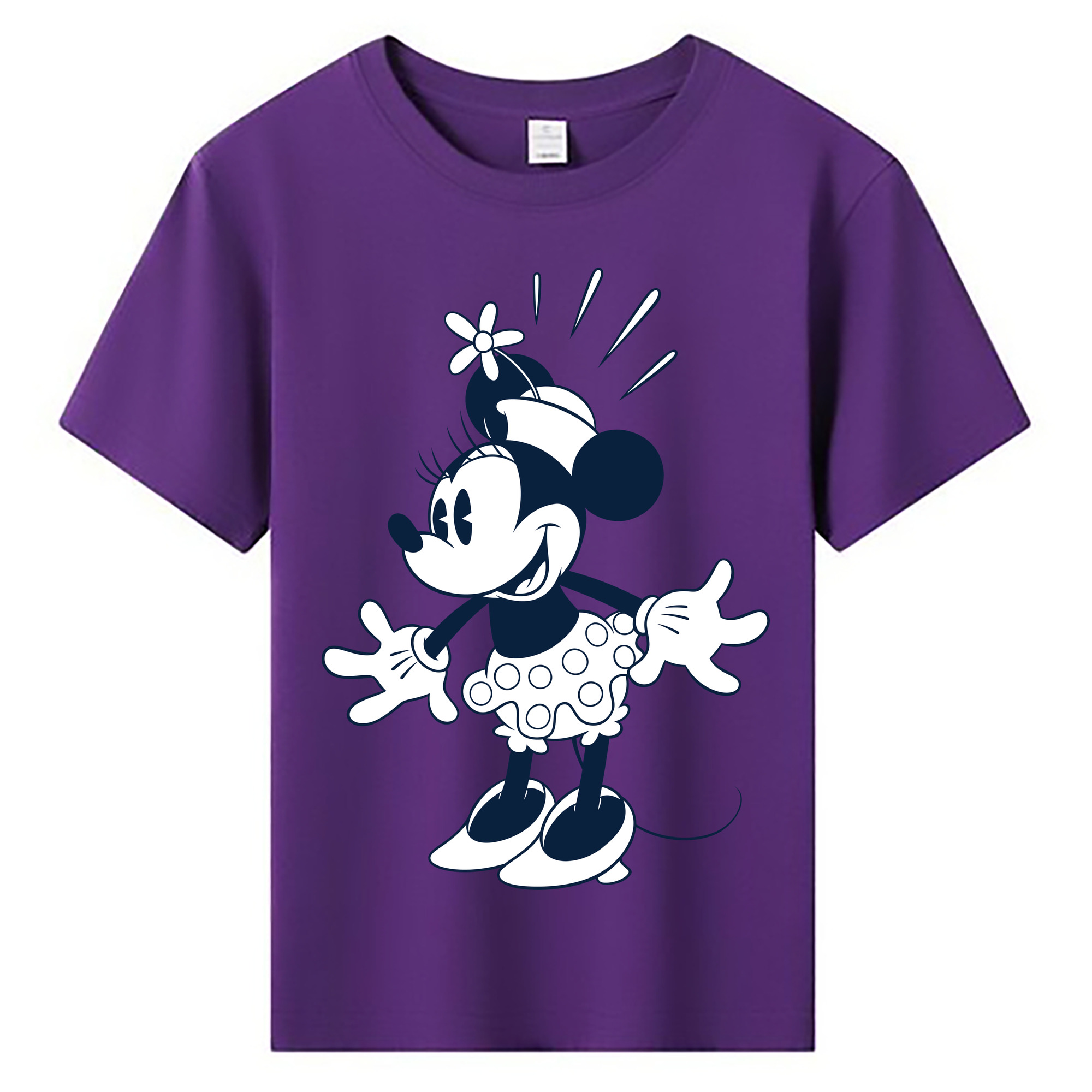 ミッキーマウス Mickey Mouse 綿100％キッズTシャツ（フロントプリント）
