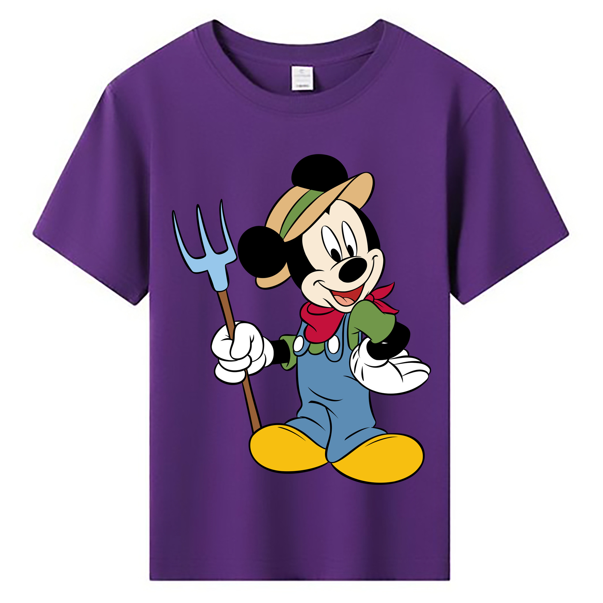 ミッキーマウス Mickey Mouse 綿100％キッズTシャツ（フロントプリント）