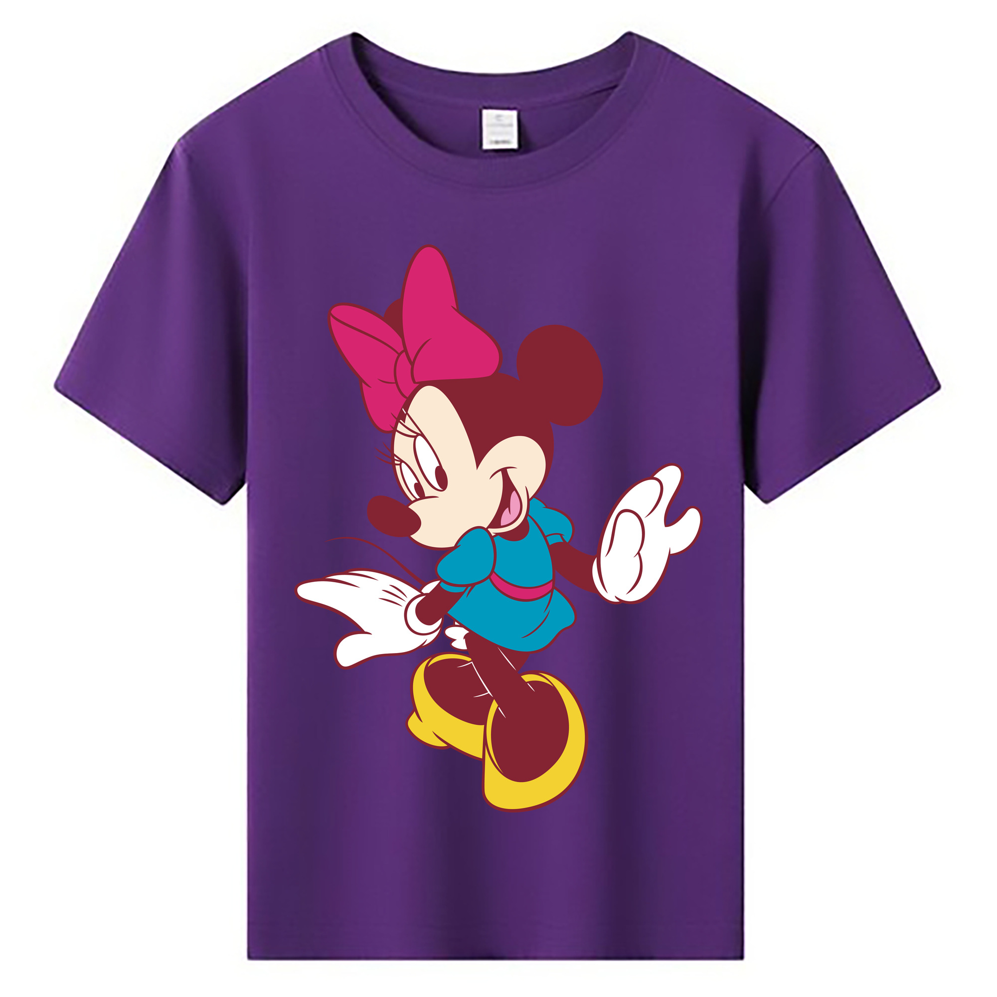 ミッキーマウス Mickey Mouse 綿100％キッズTシャツ（フロントプリント）