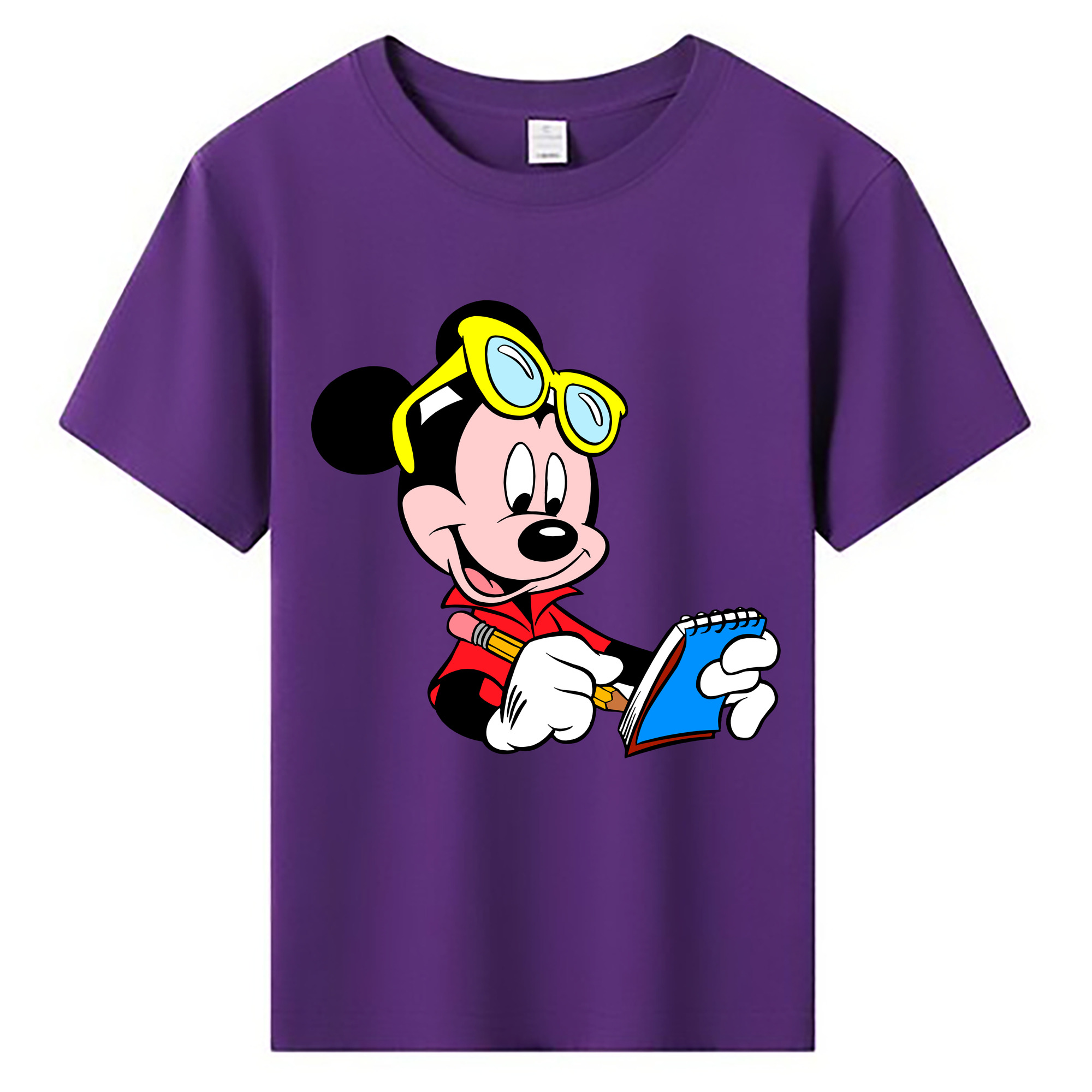 ミッキーマウス Mickey Mouse 綿100％キッズTシャツ（フロントプリント）