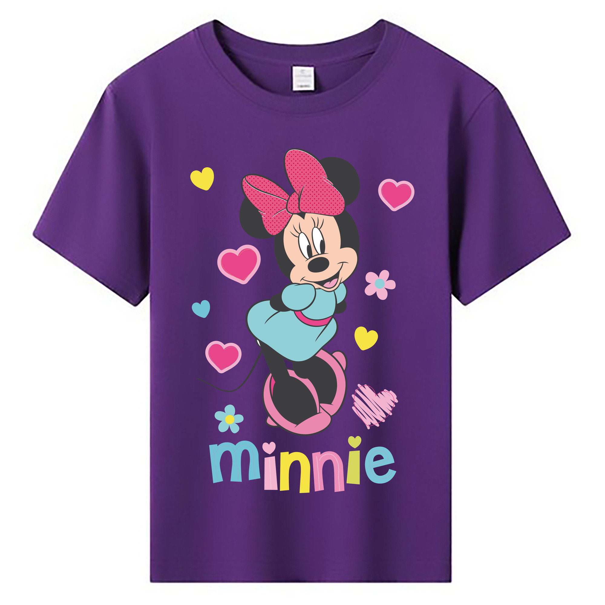 ミッキーマウス Mickey Mouse 綿100％キッズTシャツ（フロントプリント）