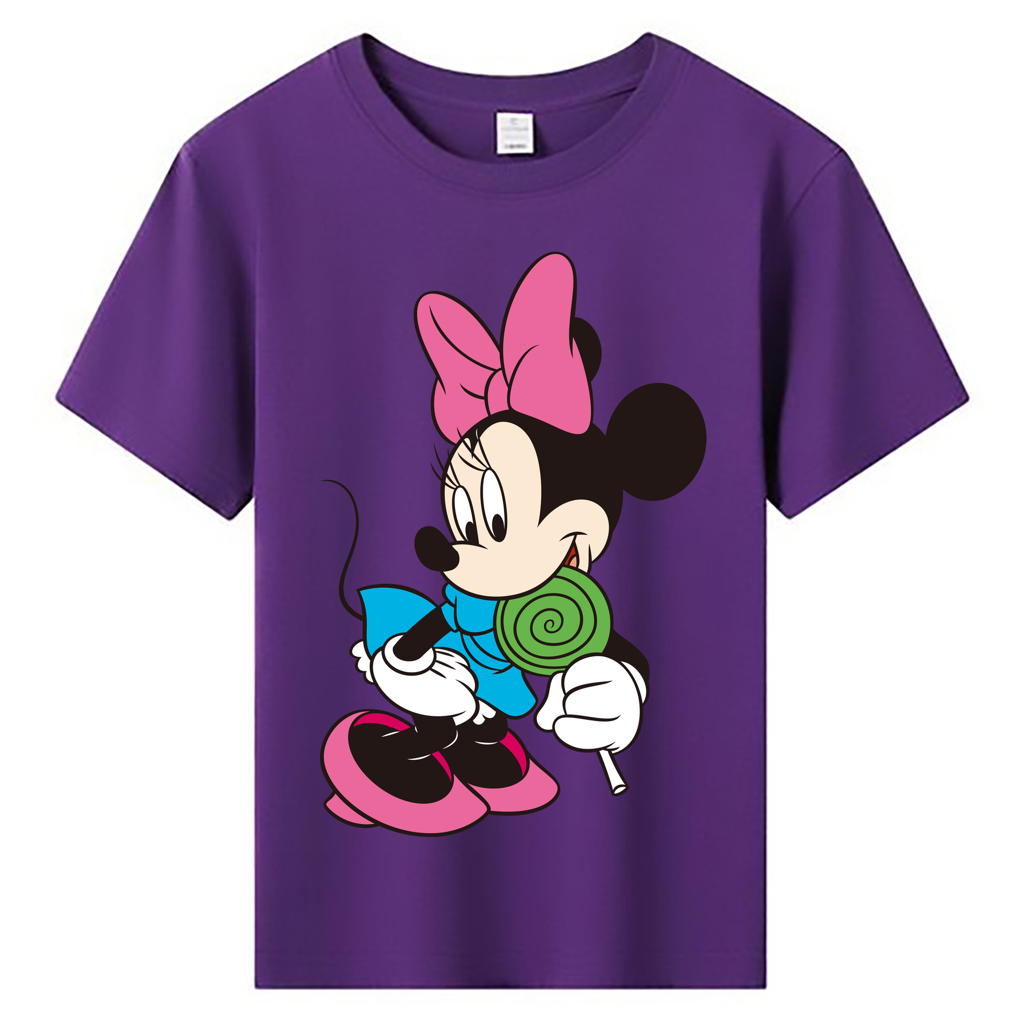 ミッキーマウス Mickey Mouse 綿100％キッズTシャツ（フロントプリント）