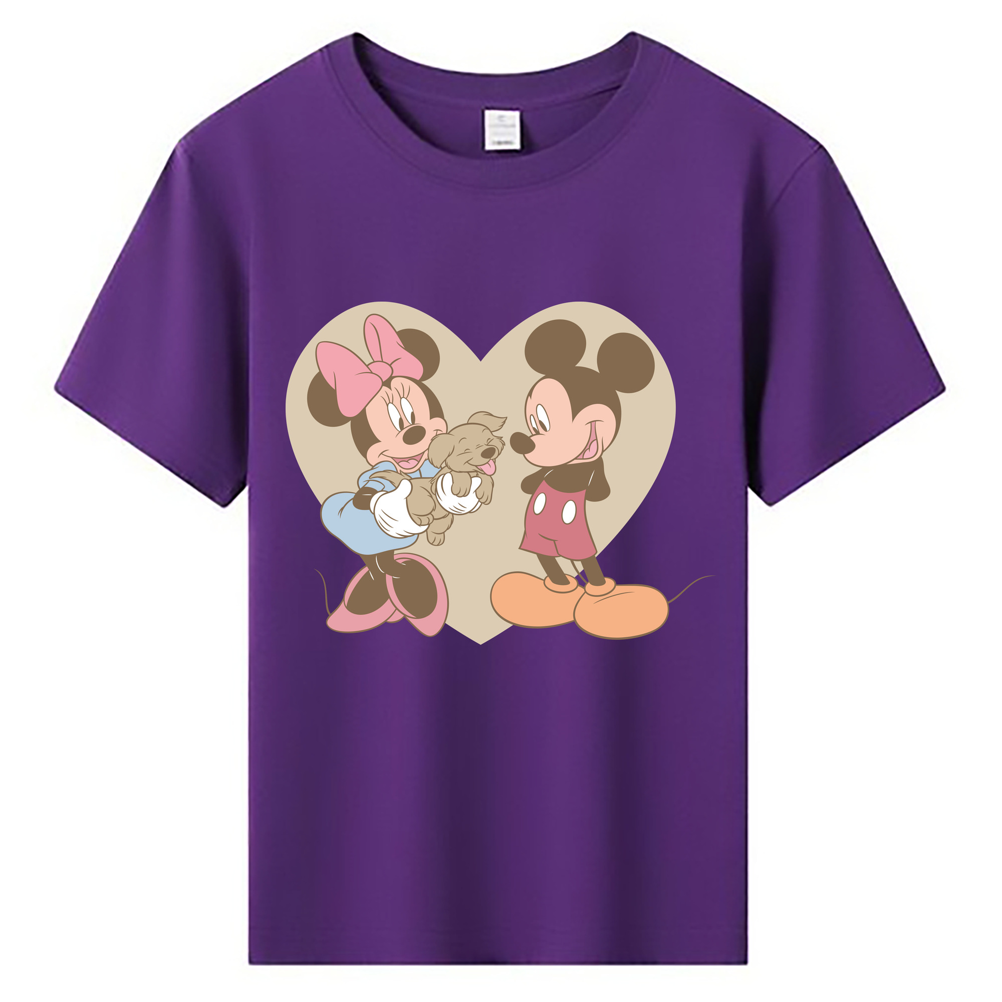 ミッキーマウス Mickey Mouse 綿100％キッズTシャツ（フロントプリント）