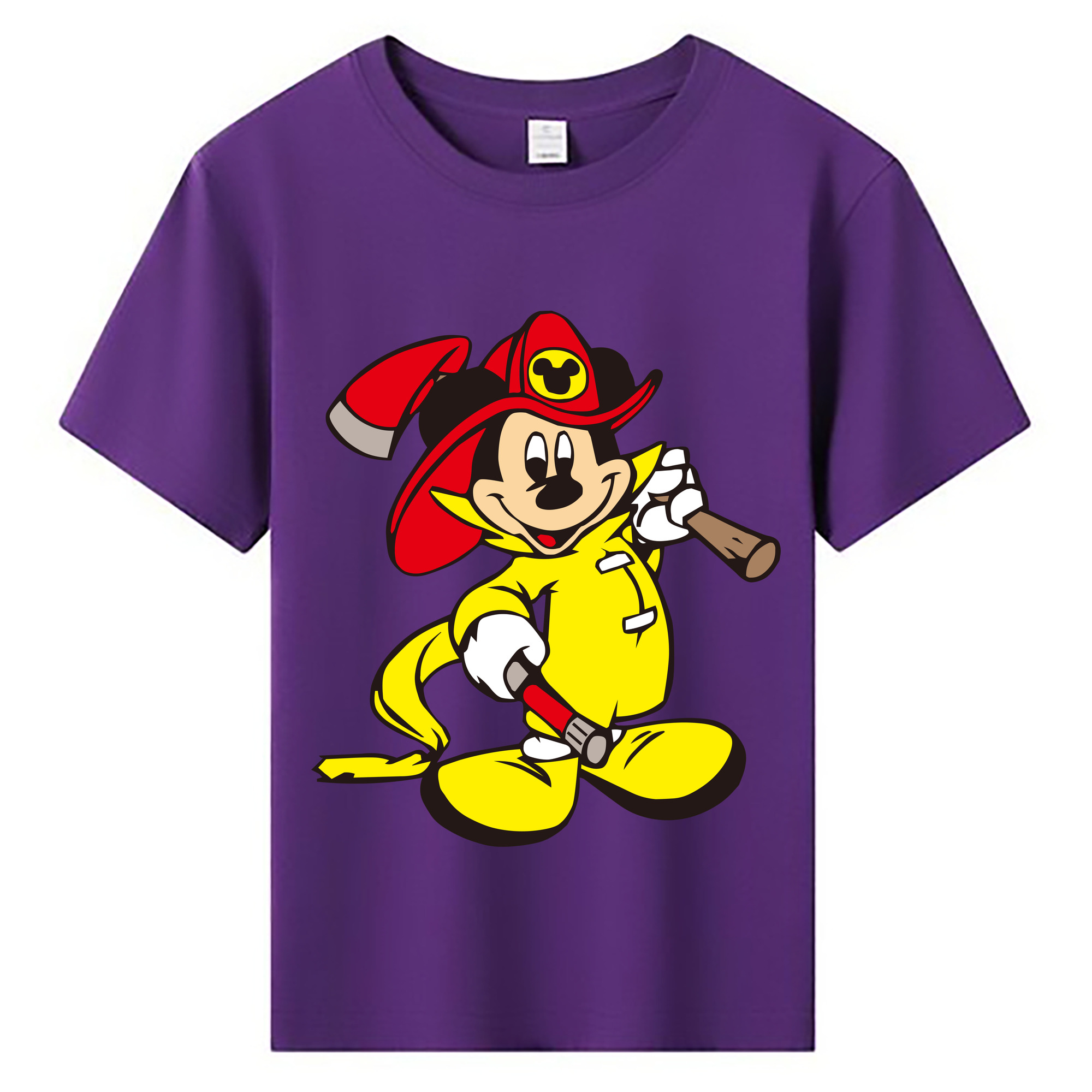 ミッキーマウス Mickey Mouse 綿100％キッズTシャツ（フロントプリント）