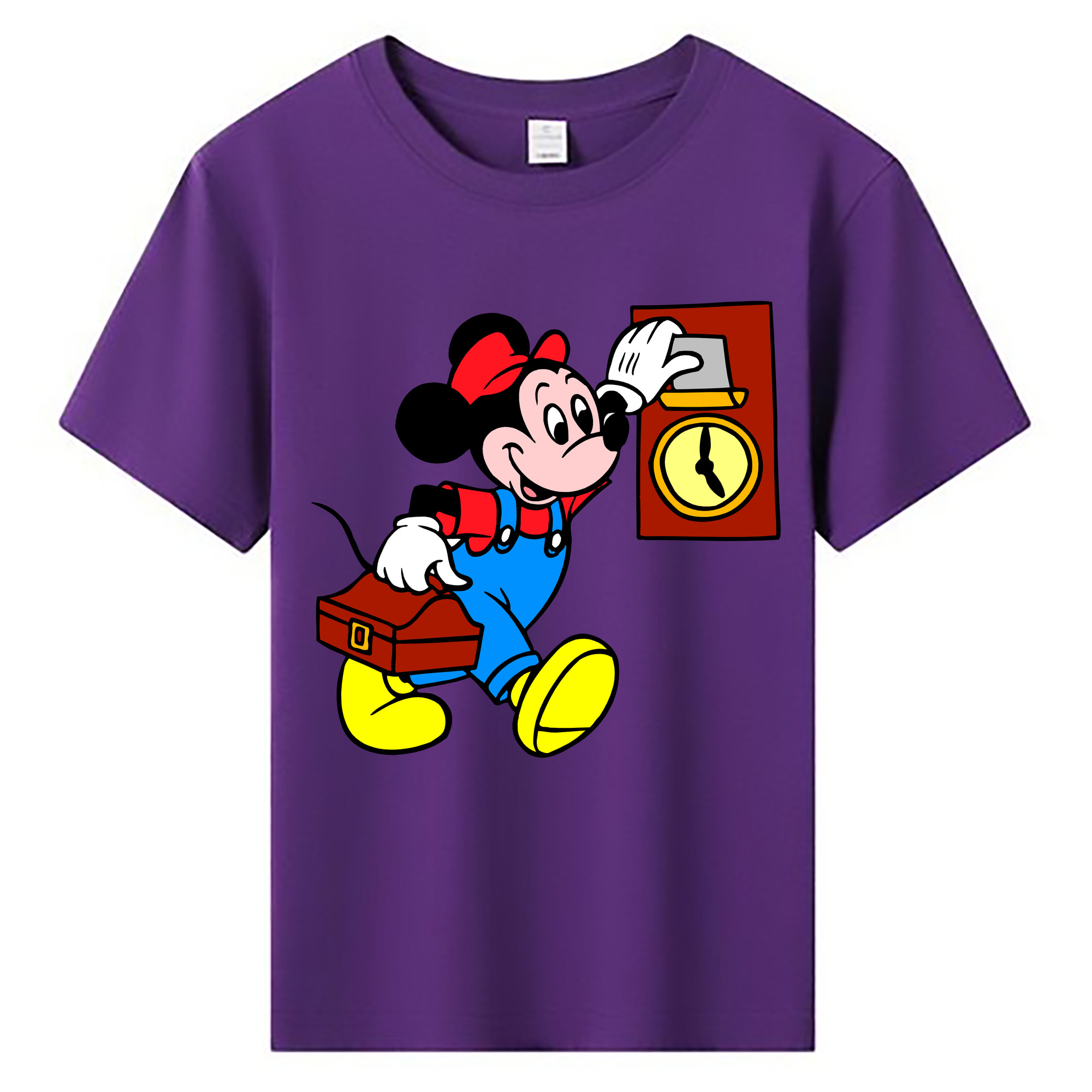 ミッキーマウス Mickey Mouse 綿100％キッズTシャツ（フロントプリント）
