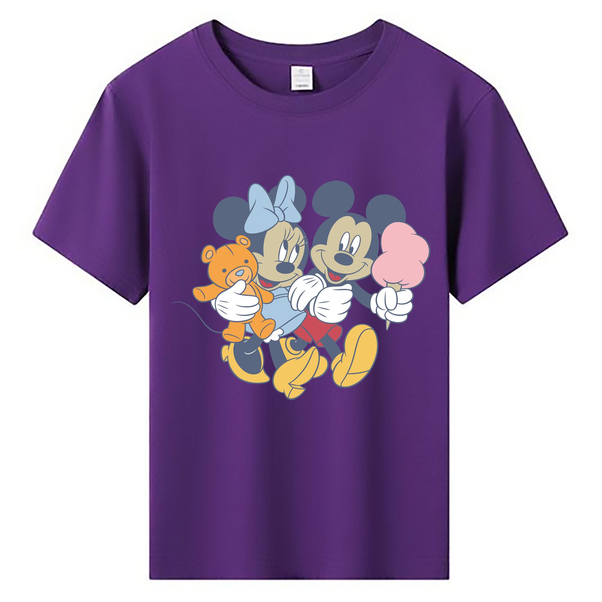 ミッキーマウス Mickey Mouse 綿100％キッズTシャツ（フロントプリント）