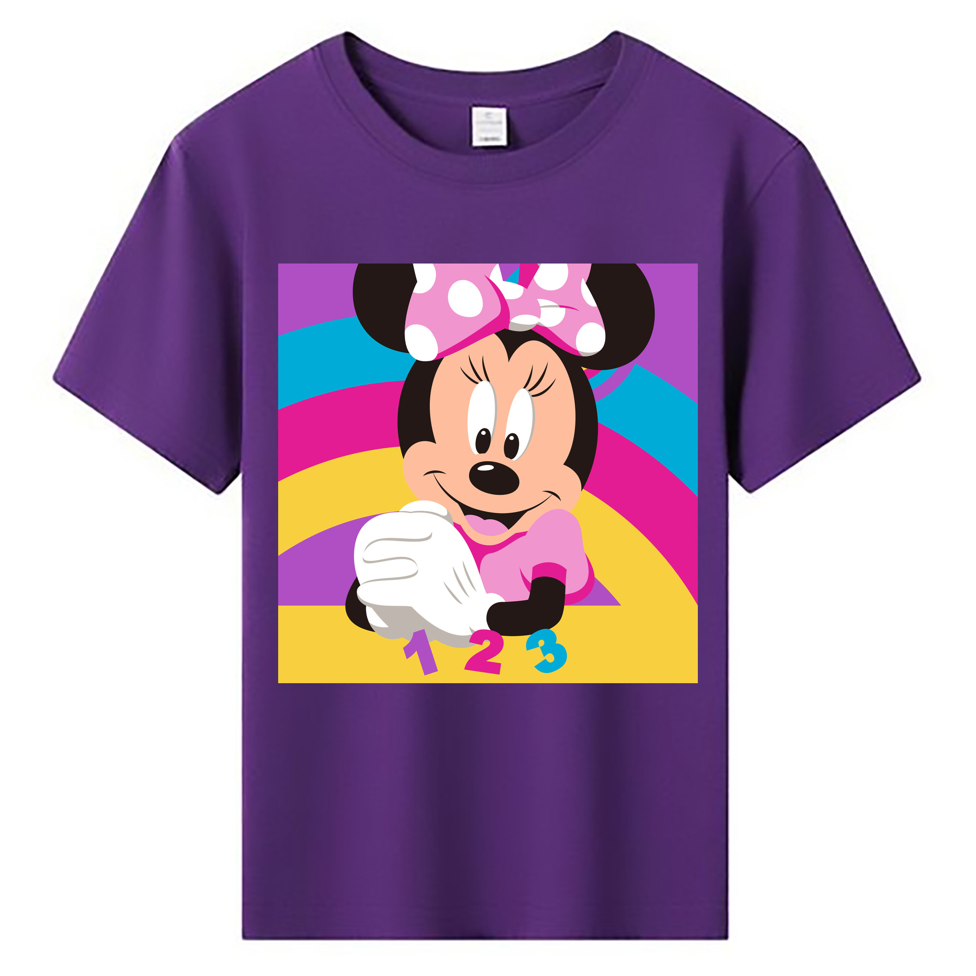 ミッキーマウス Mickey Mouse 綿100％キッズTシャツ（フロントプリント）