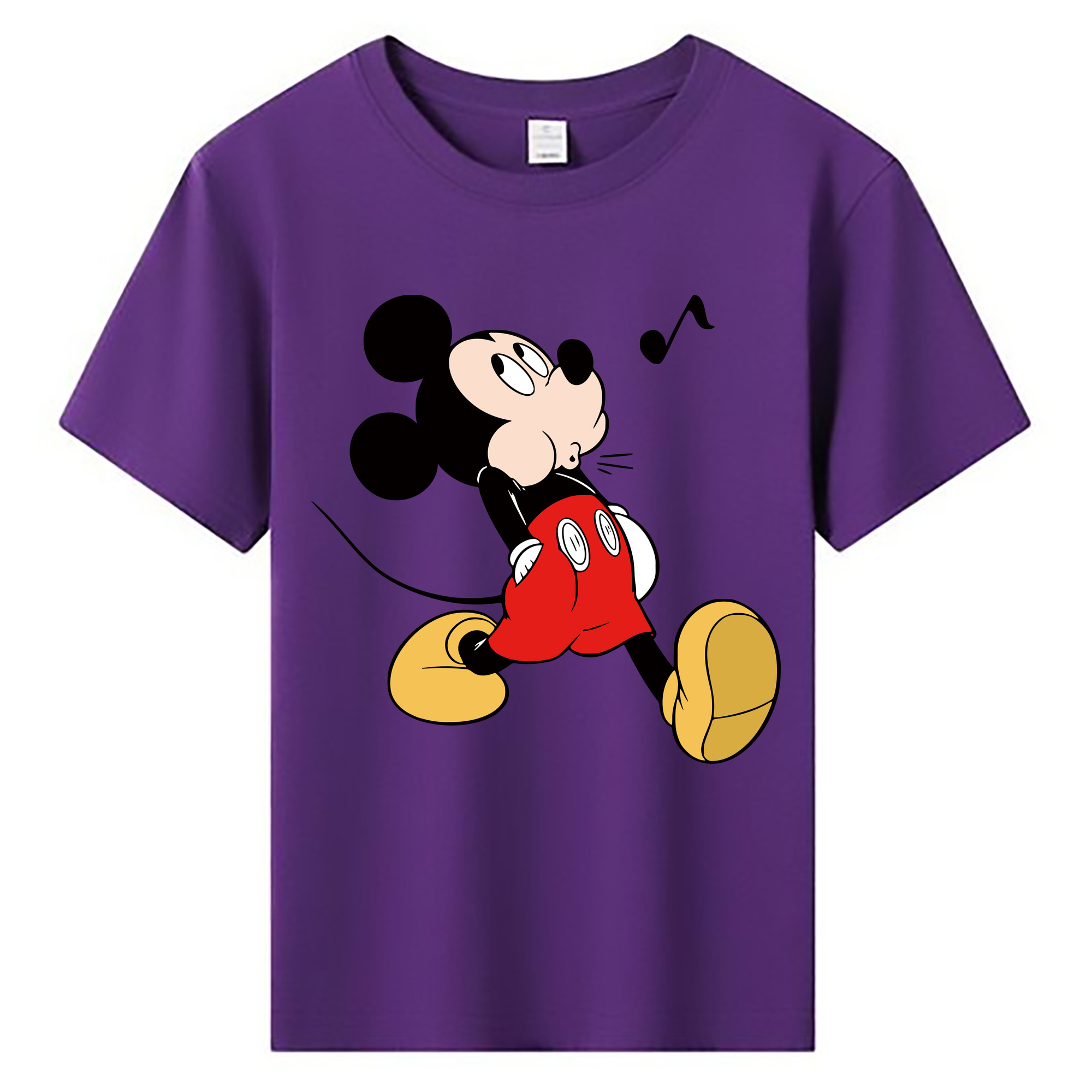 ミッキーマウス Mickey Mouse 綿100％キッズTシャツ（フロントプリント）