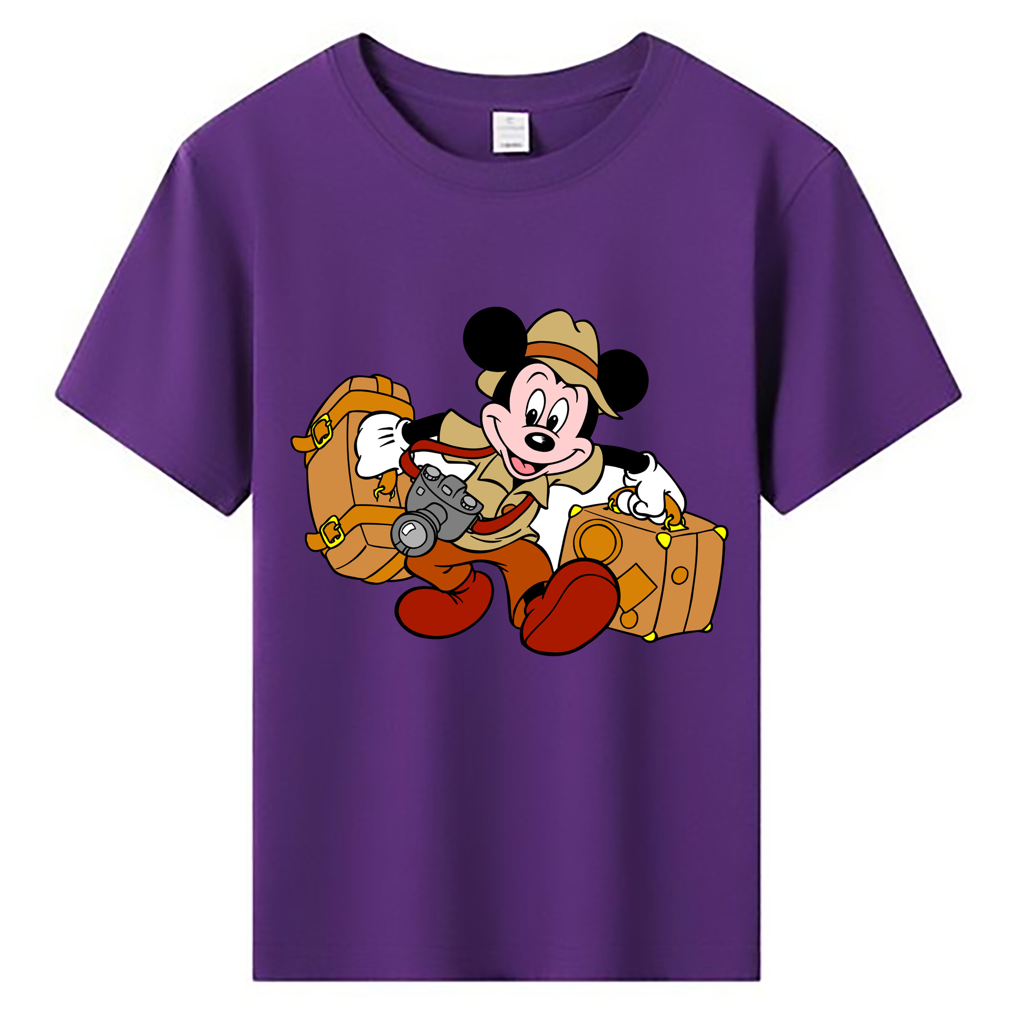 ミッキーマウス Mickey Mouse 綿100％キッズTシャツ（フロントプリント）