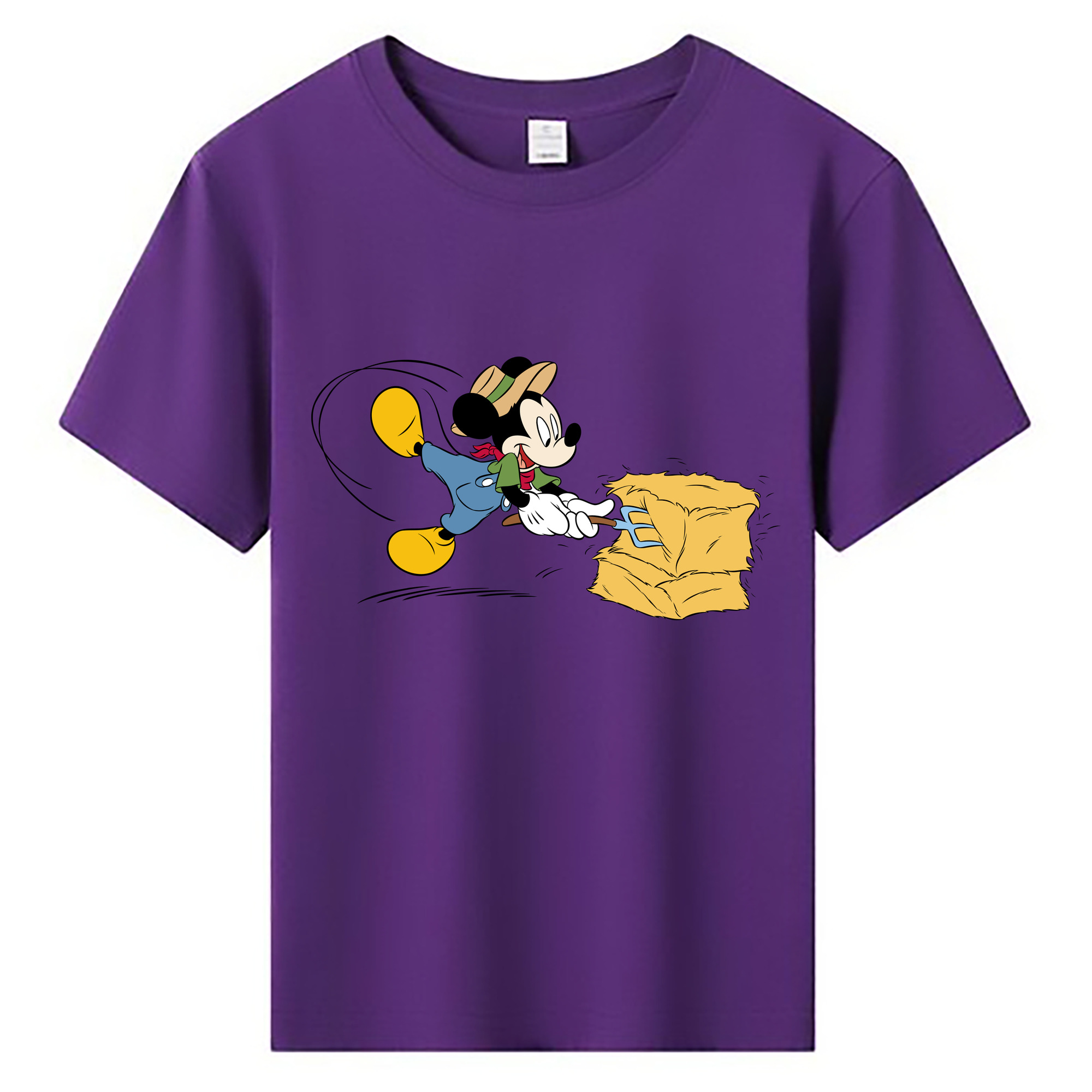 ミッキーマウス Mickey Mouse 綿100％キッズTシャツ（フロントプリント）