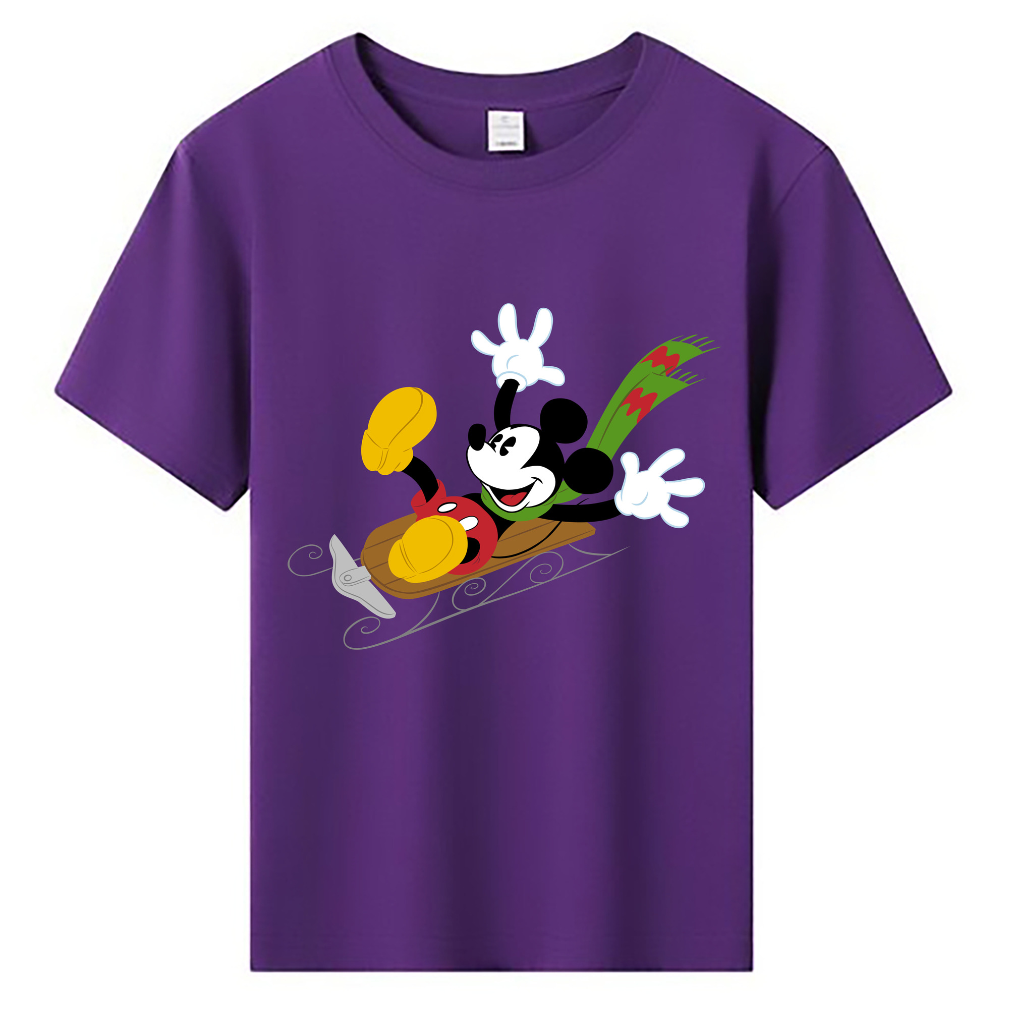 ミッキーマウス Mickey Mouse 綿100％キッズTシャツ（フロントプリント）