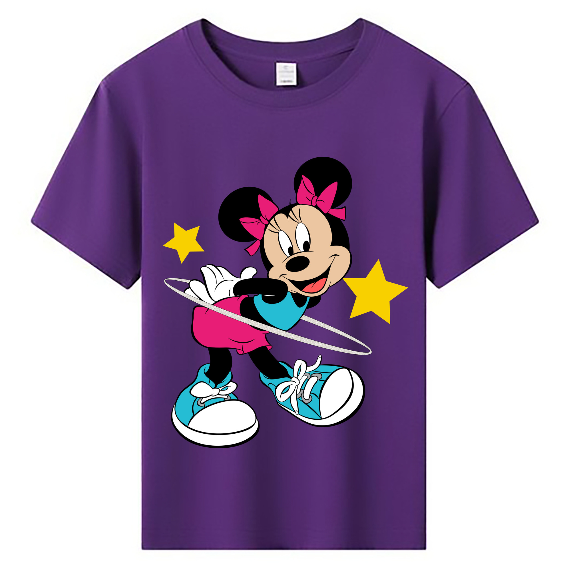 ミッキーマウス Mickey Mouse 綿100％キッズTシャツ（フロントプリント）