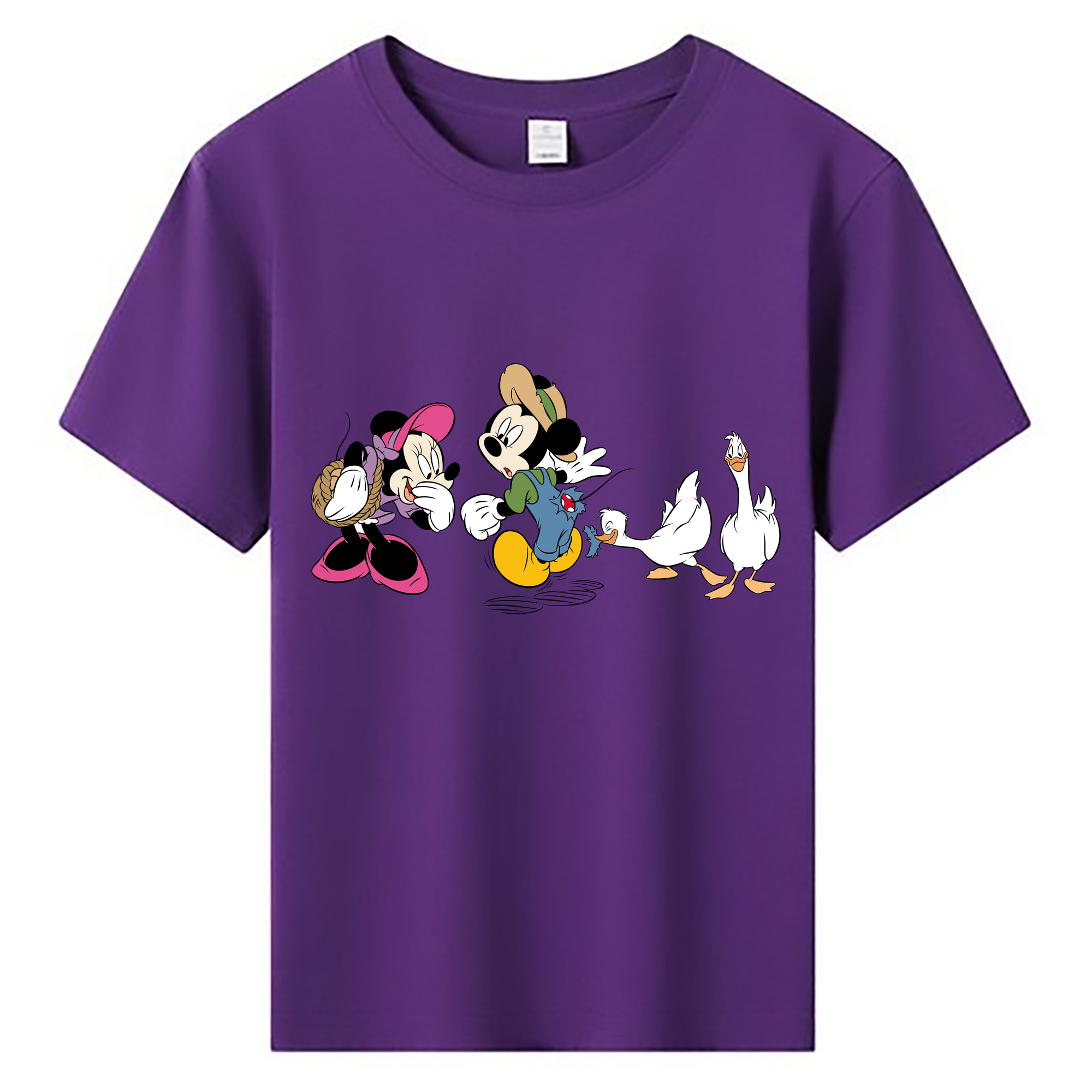 ミッキーマウス Mickey Mouse 綿100％キッズTシャツ（フロントプリント）