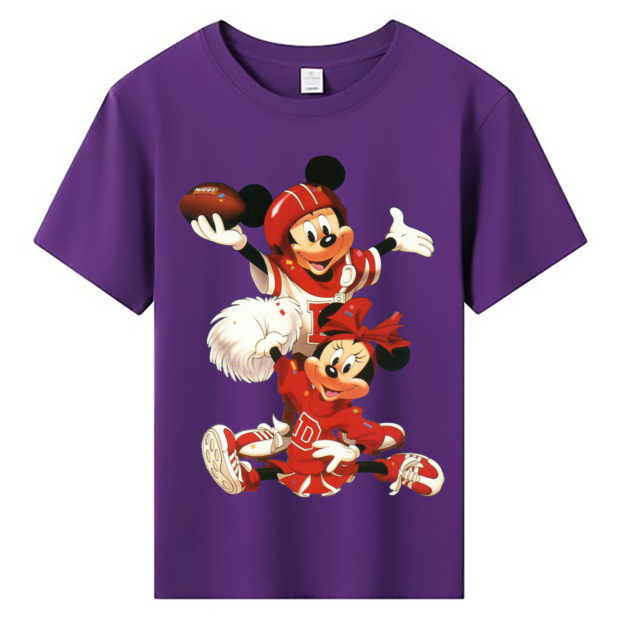 ミッキーマウス Mickey Mouse 綿100％キッズTシャツ（フロントプリント）