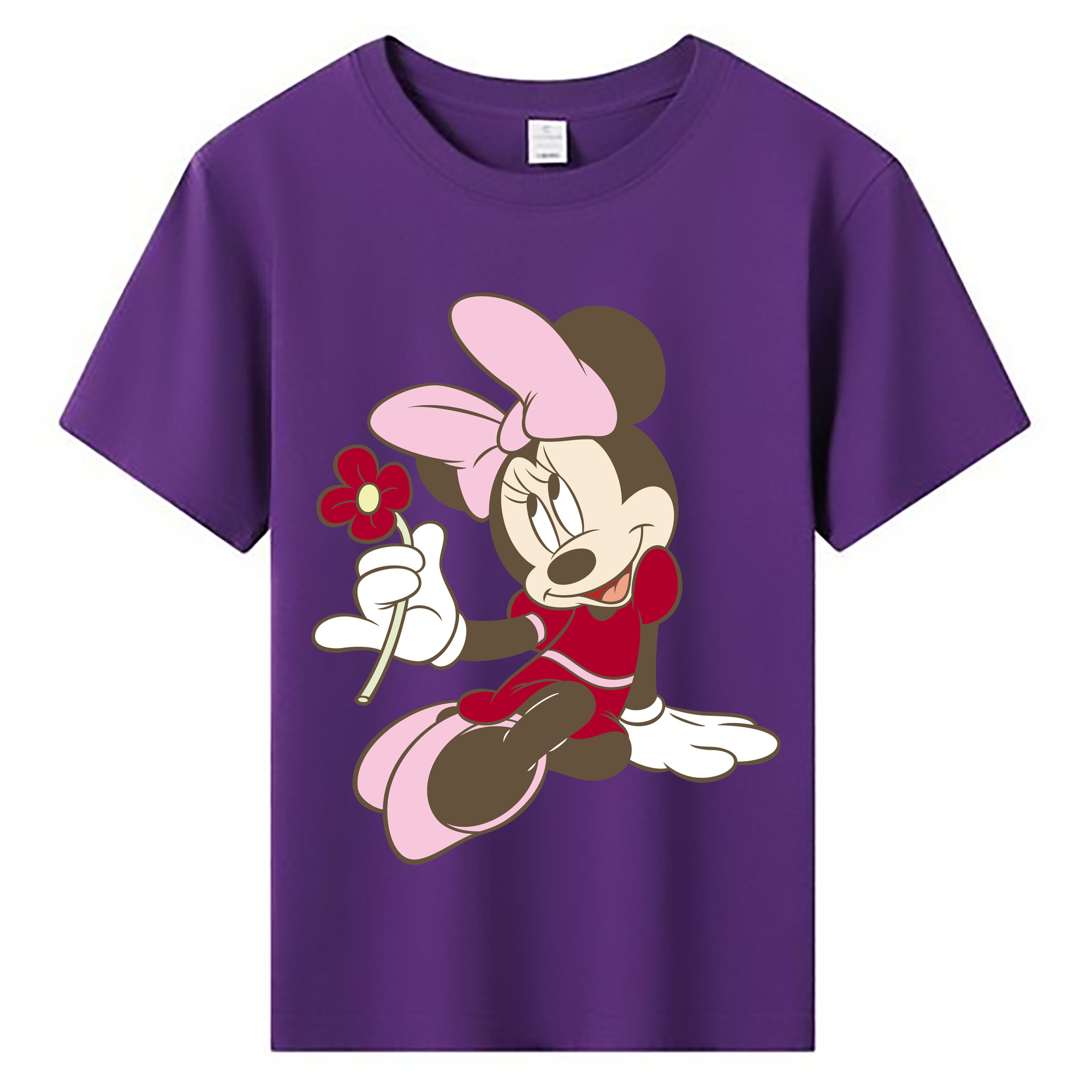 ミッキーマウス Mickey Mouse 綿100％キッズTシャツ（フロントプリント）