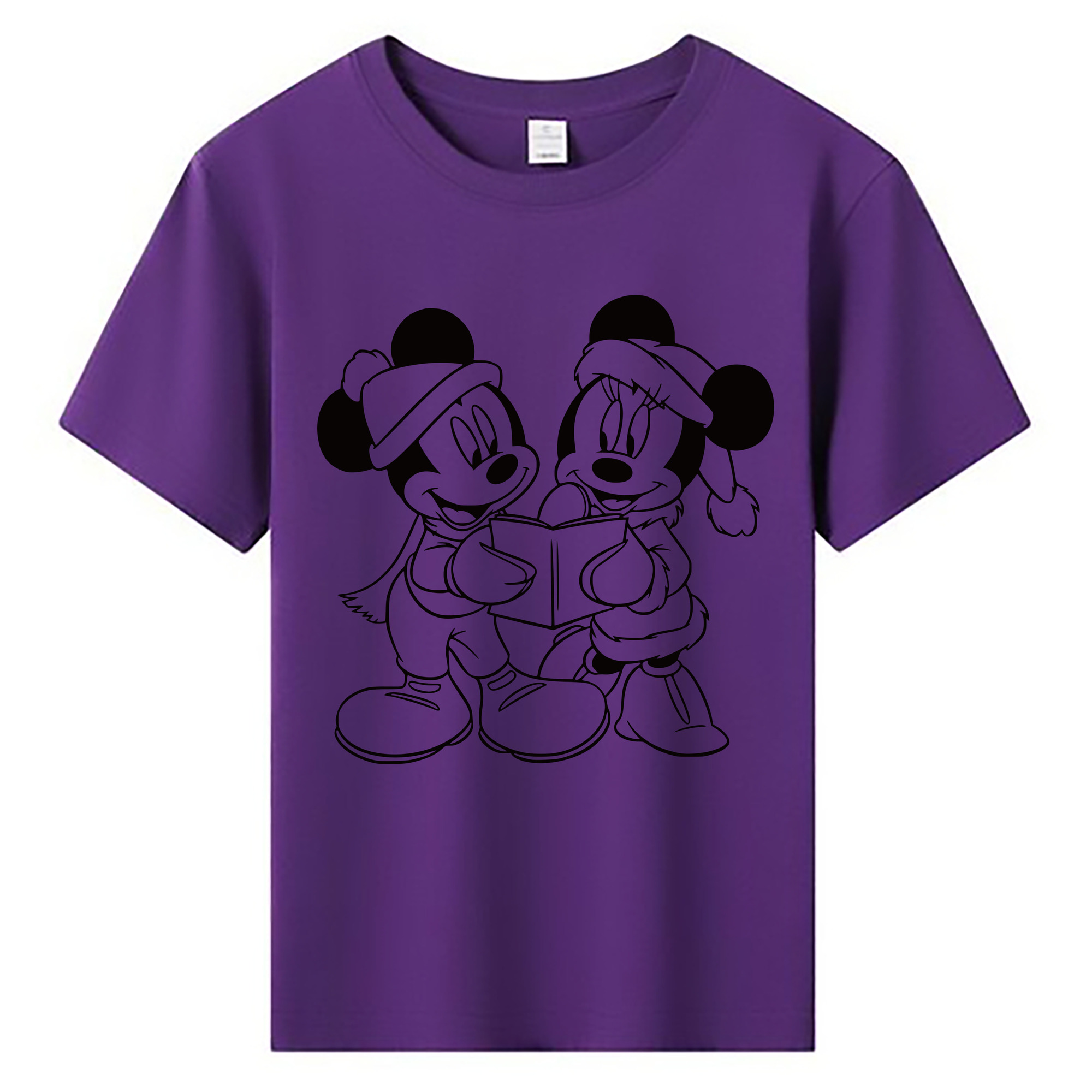 ミッキーマウス Mickey Mouse 綿100％キッズTシャツ（フロントプリント）