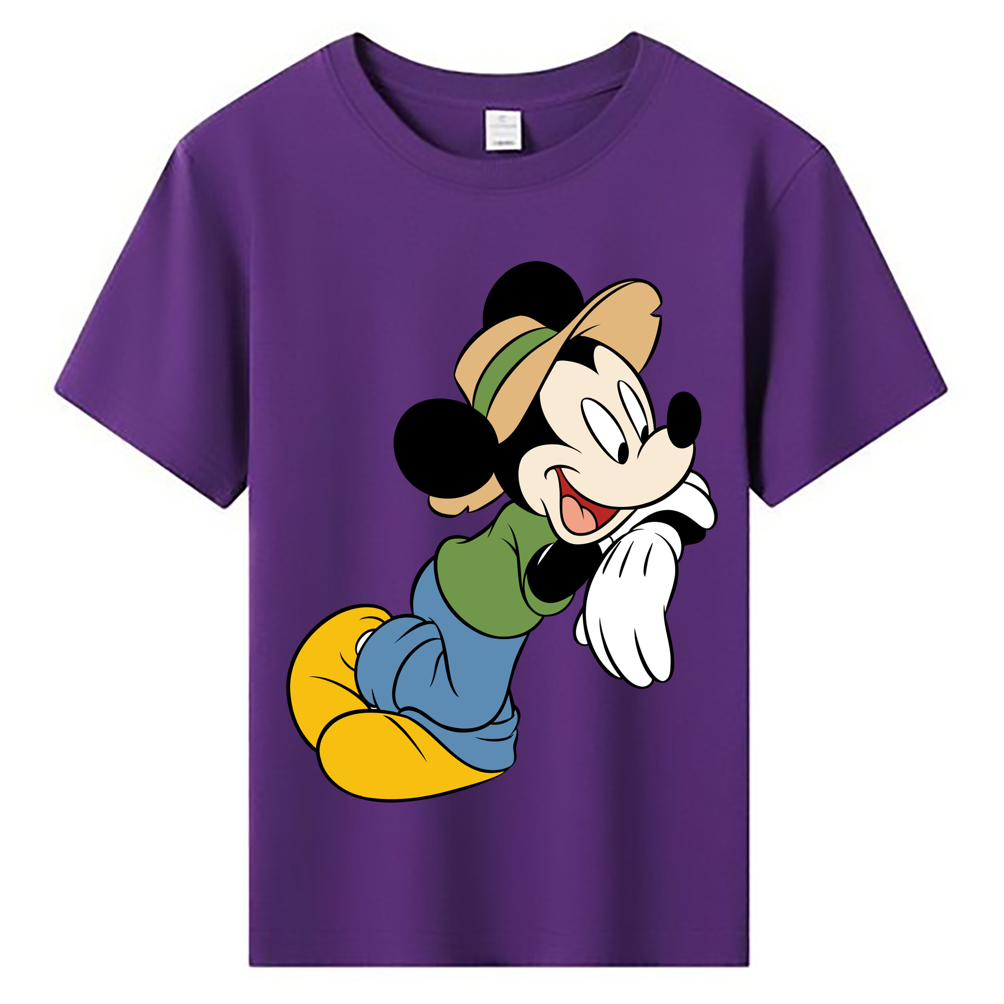 ミッキーマウス Mickey Mouse 綿100％キッズTシャツ（フロントプリント）