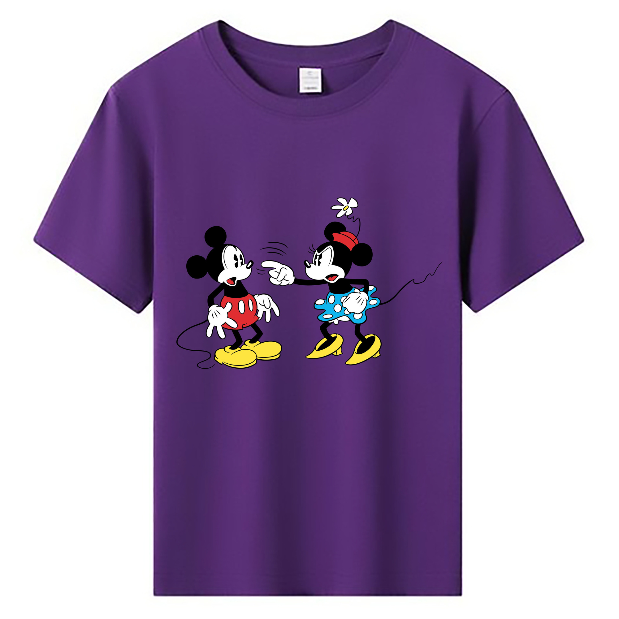 ミッキーマウス Mickey Mouse 綿100％キッズTシャツ（フロントプリント）