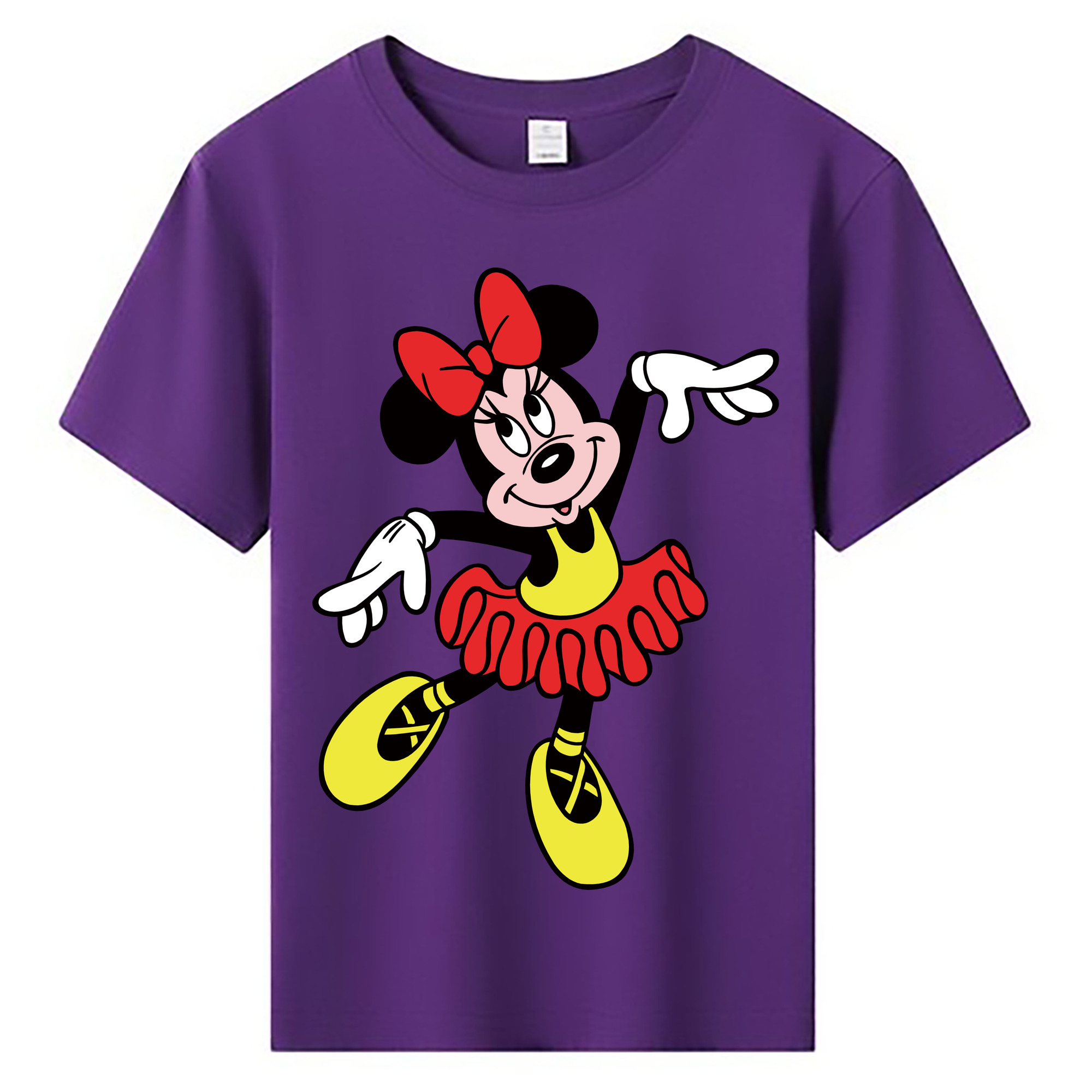ミッキーマウス Mickey Mouse 綿100％キッズTシャツ（フロントプリント）