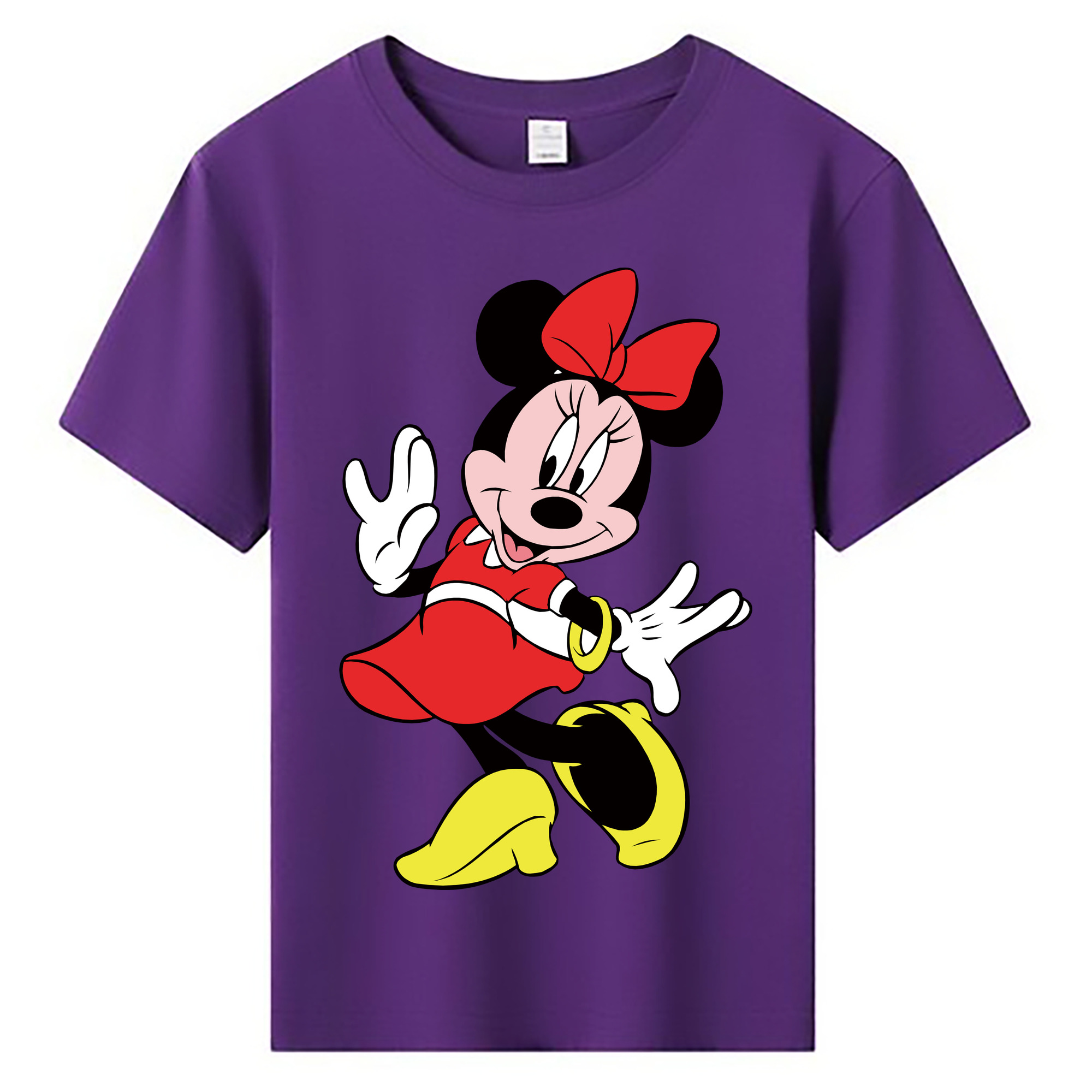 ミッキーマウス Mickey Mouse 綿100％キッズTシャツ（フロントプリント）