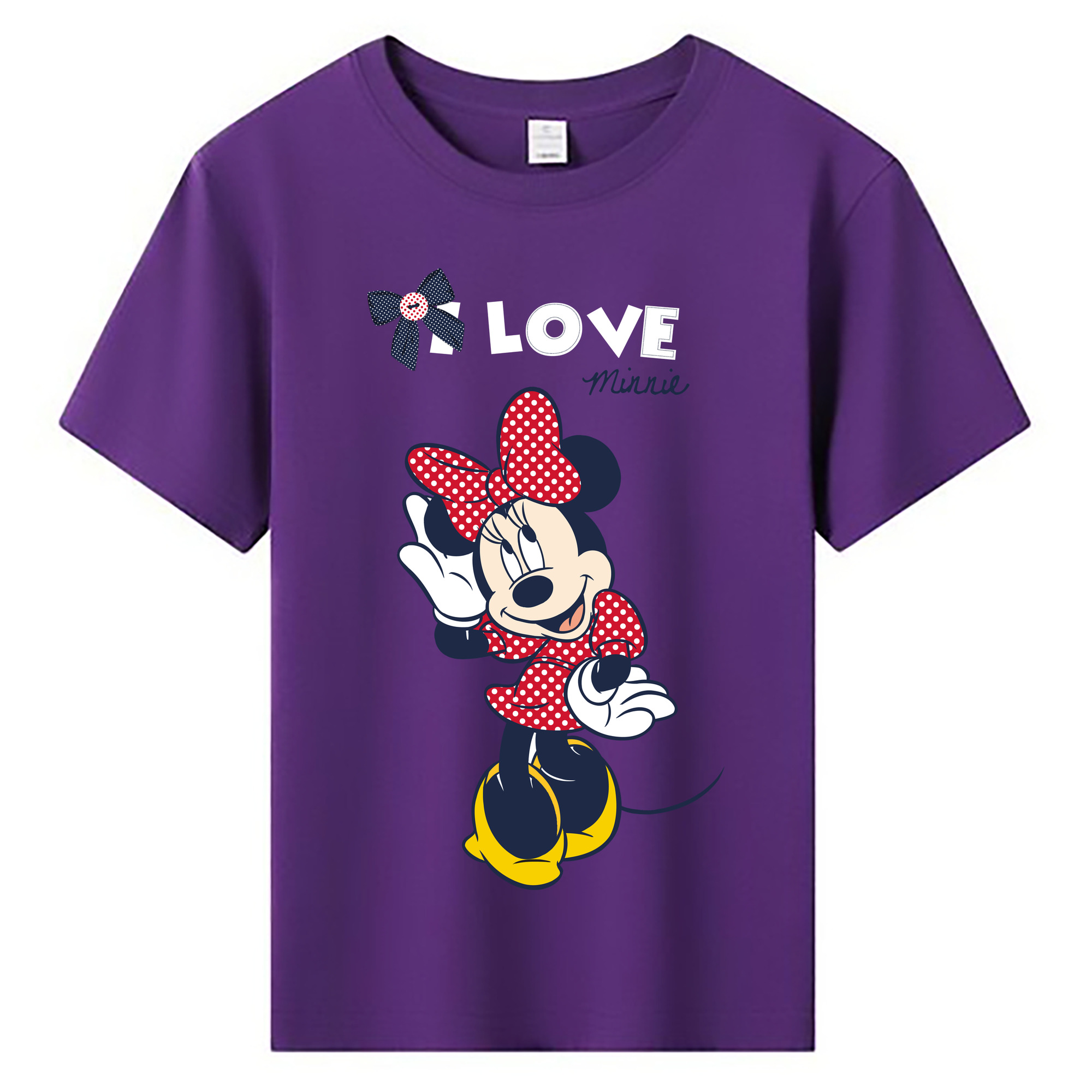 ミッキーマウス Mickey Mouse 綿100％キッズTシャツ（フロントプリント）