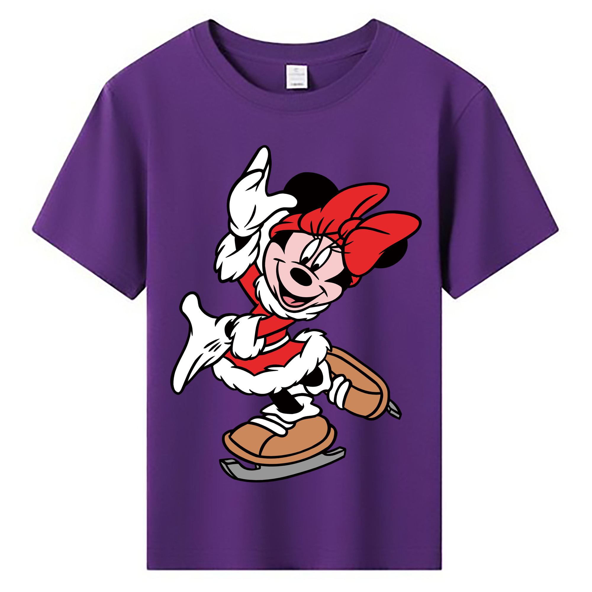 ミッキーマウス Mickey Mouse 綿100％キッズTシャツ（フロントプリント）