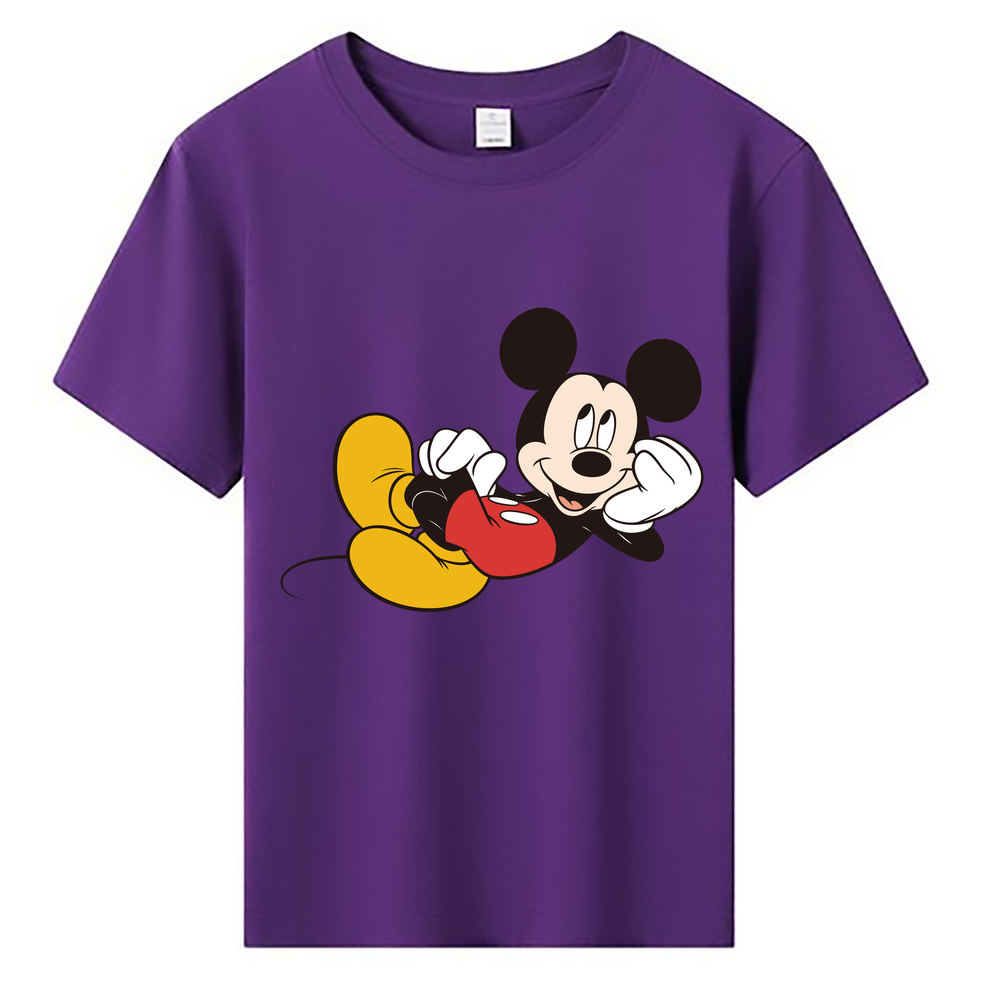 ミッキーマウス Mickey Mouse 綿100％キッズTシャツ（フロントプリント）
