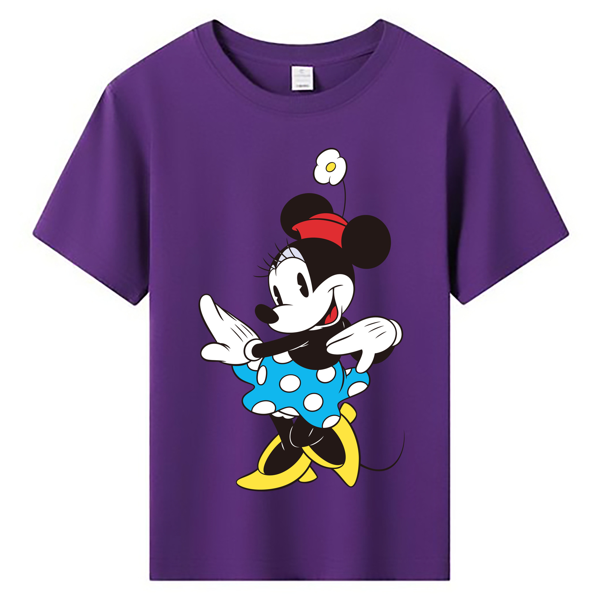 ミッキーマウス Mickey Mouse 綿100％キッズTシャツ（フロントプリント）