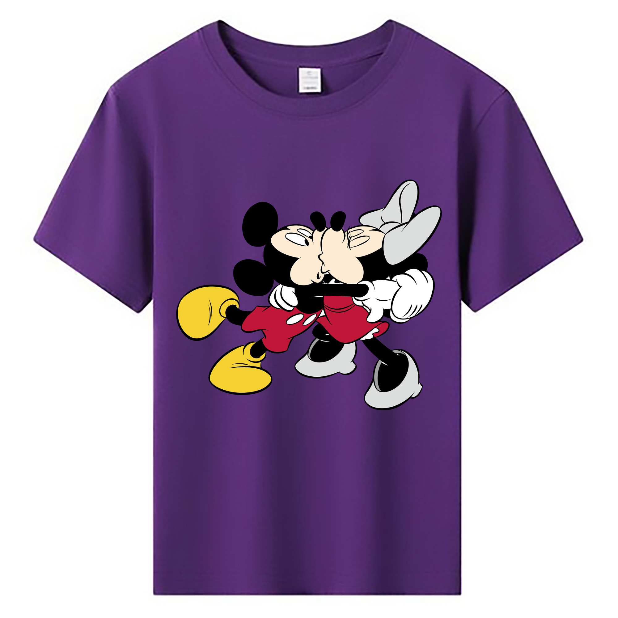 ミッキーマウス Mickey Mouse 綿100％キッズTシャツ（フロントプリント）