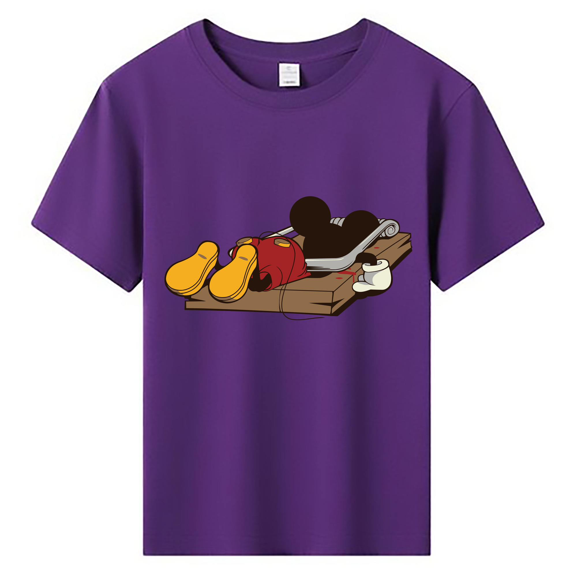 ミッキーマウス Mickey Mouse 綿100％キッズTシャツ（フロントプリント）