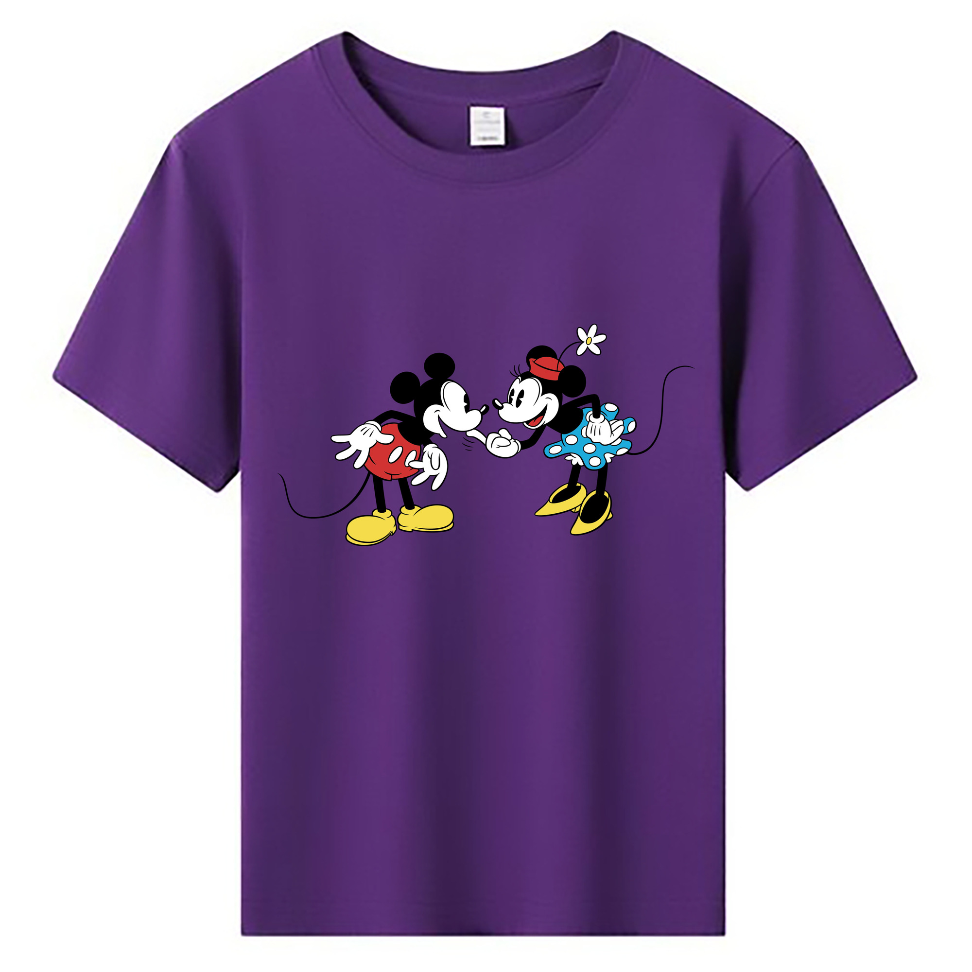 ミッキーマウス Mickey Mouse 綿100％キッズTシャツ（フロントプリント）