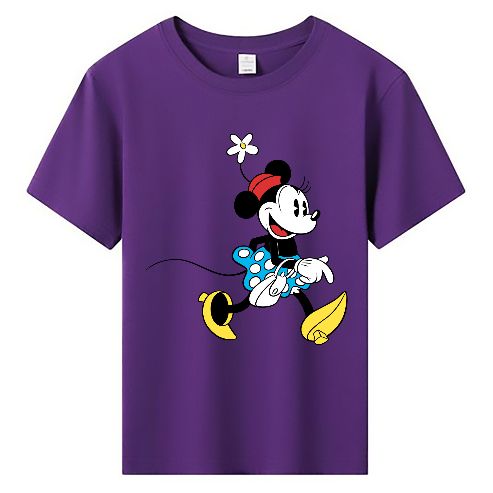 ミッキーマウス Mickey Mouse 綿100％キッズTシャツ（フロントプリント）