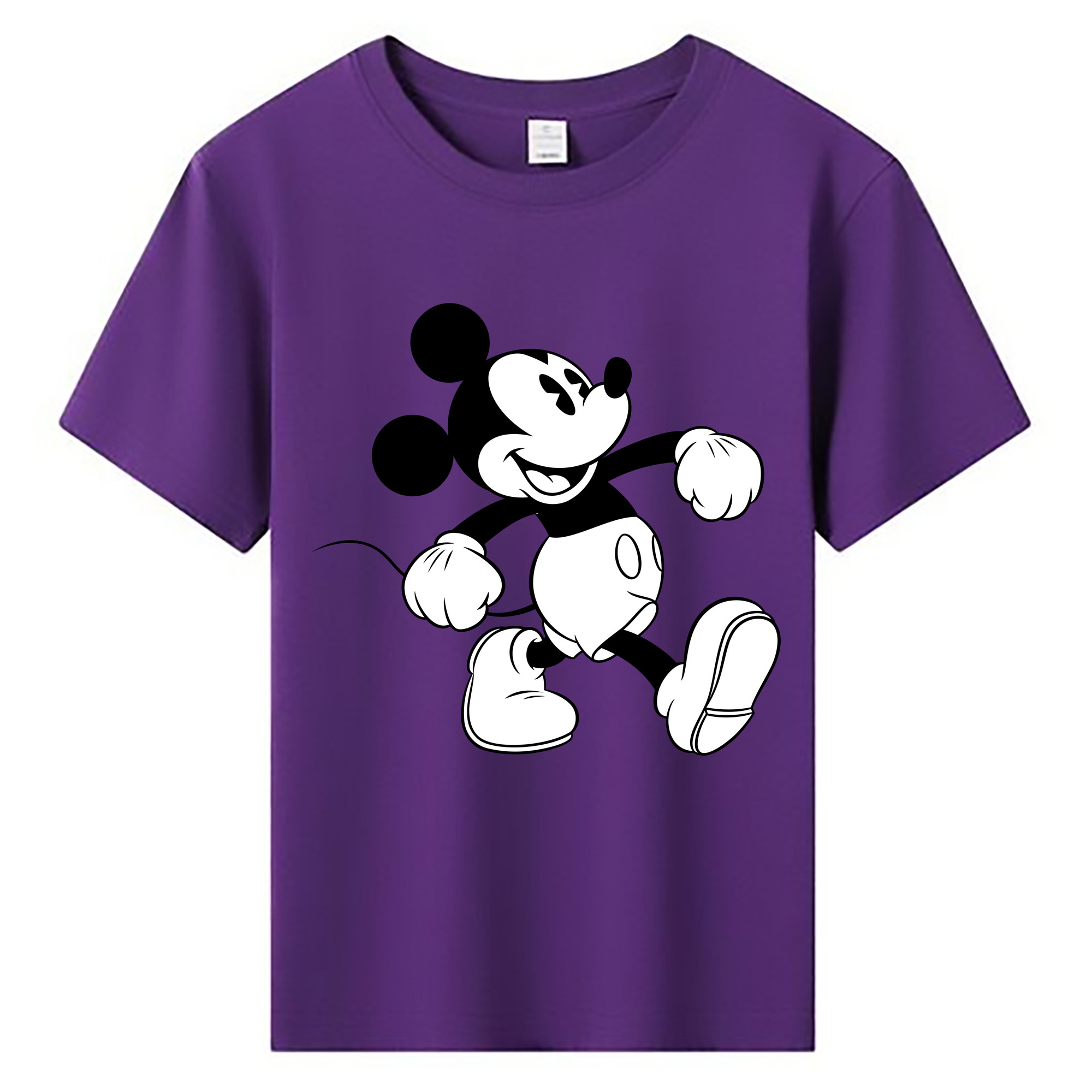 ミッキーマウス Mickey Mouse 綿100％キッズTシャツ（フロントプリント）