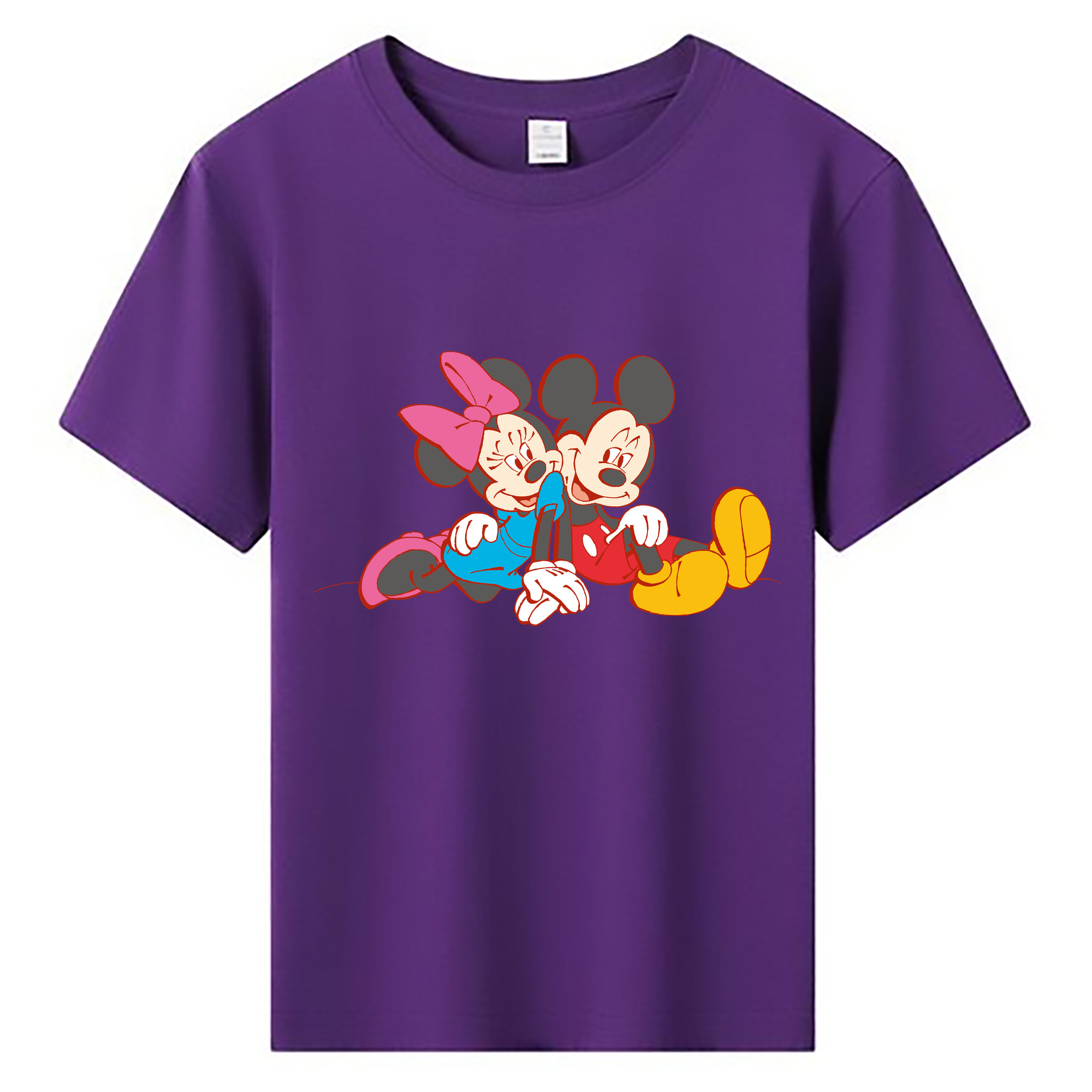 ミッキーマウス Mickey Mouse 綿100％キッズTシャツ（フロントプリント）