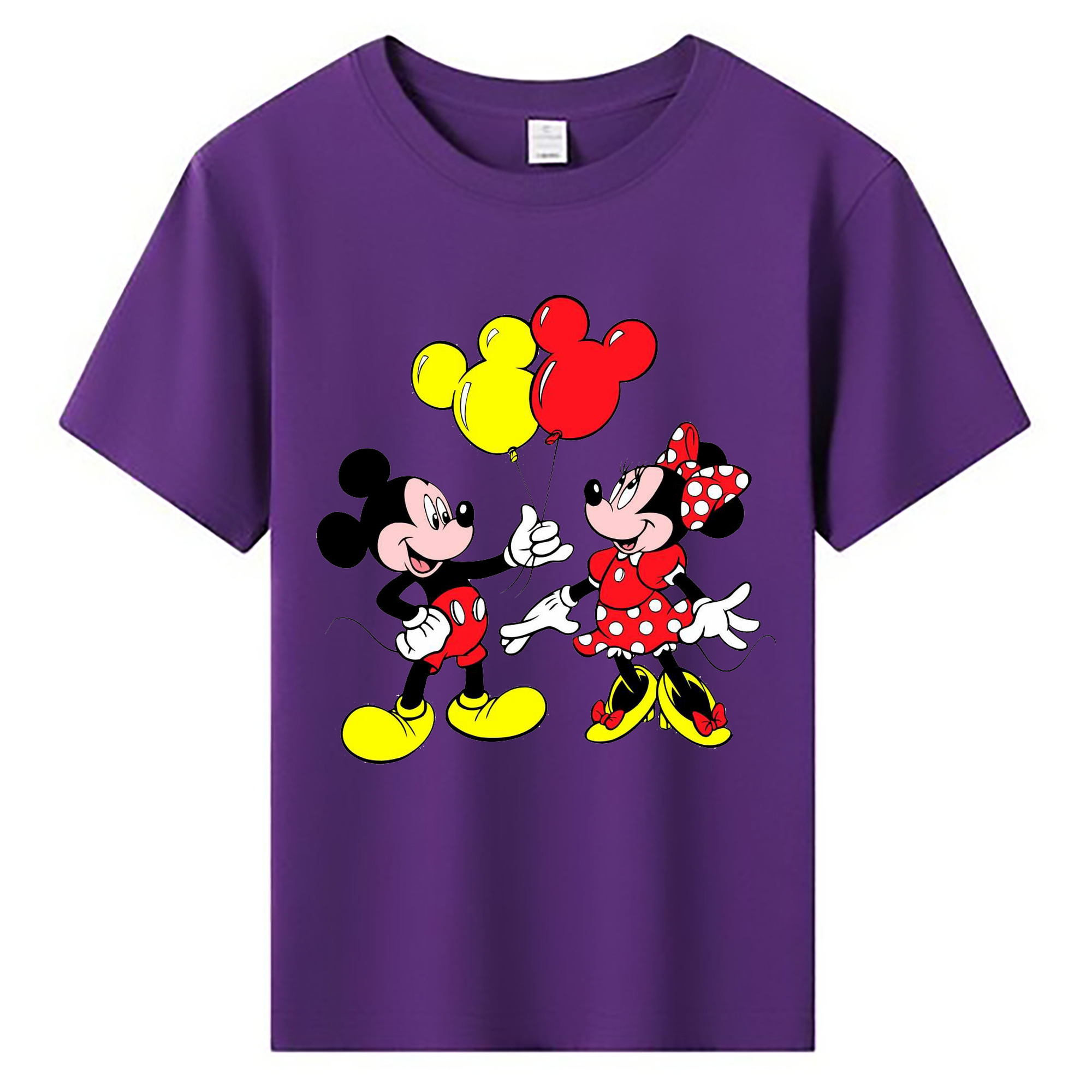 ミッキーマウス Mickey Mouse 綿100％キッズTシャツ（フロントプリント）