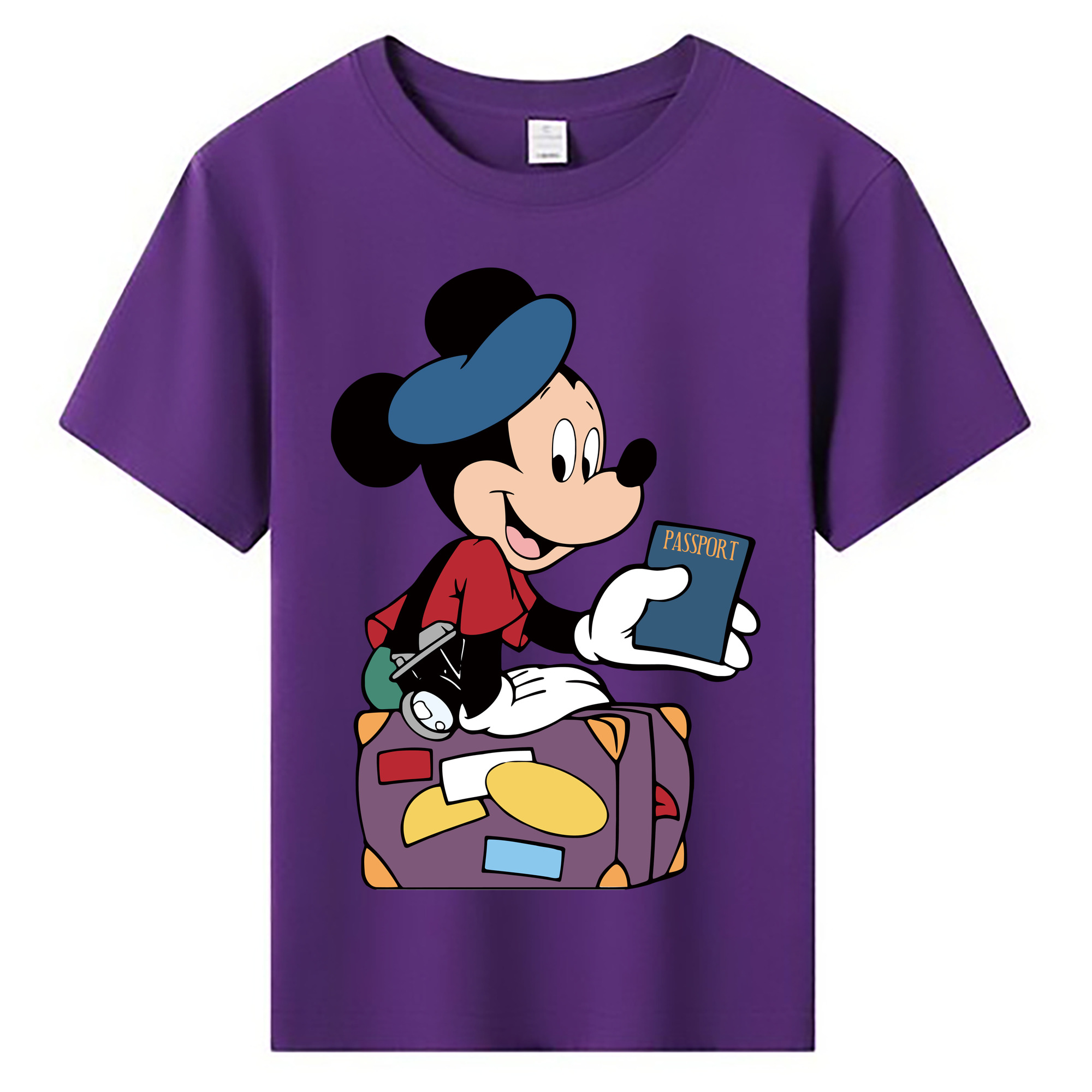 ミッキーマウス Mickey Mouse 綿100％キッズTシャツ（フロントプリント）