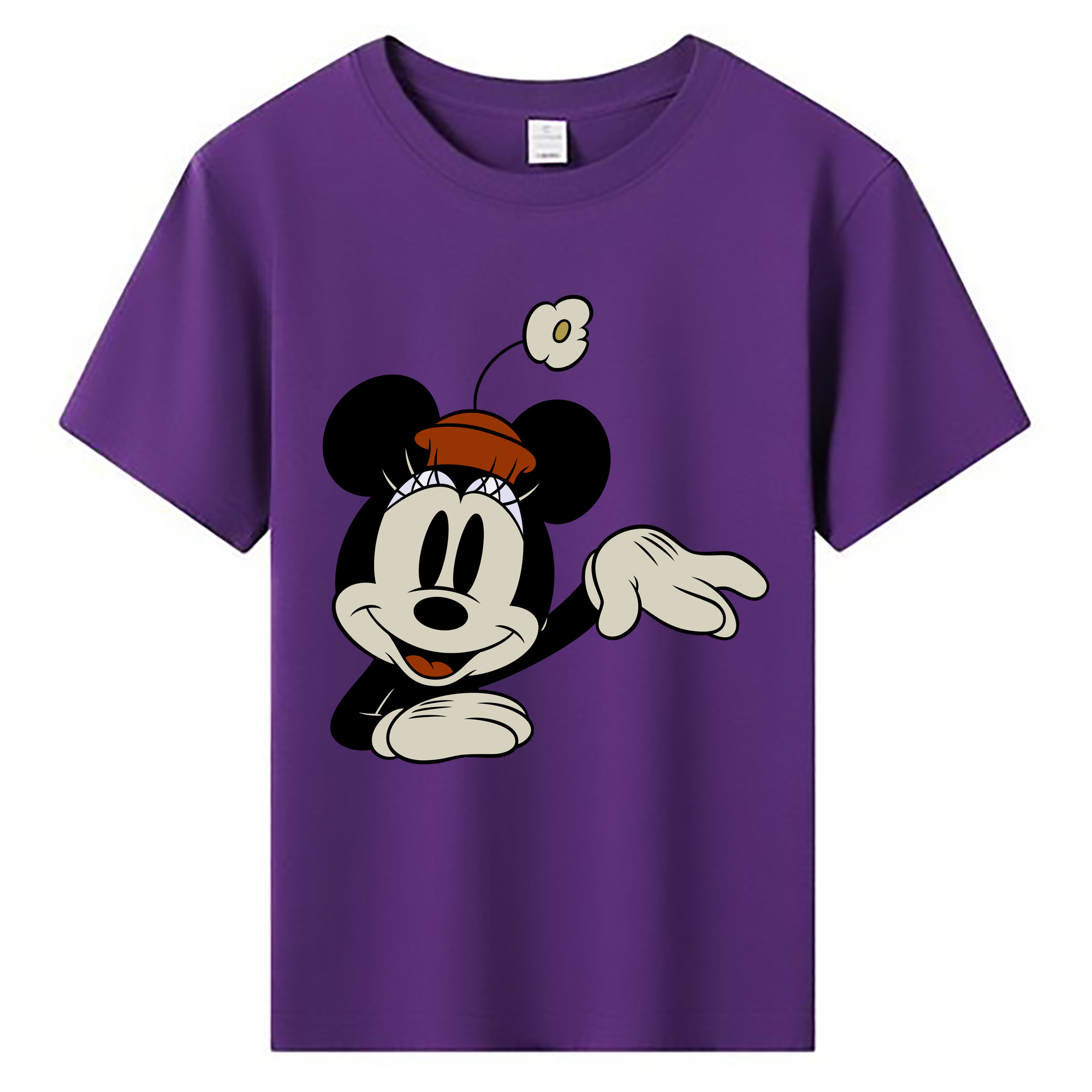 ミッキーマウス Mickey Mouse 綿100％キッズTシャツ（フロントプリント）