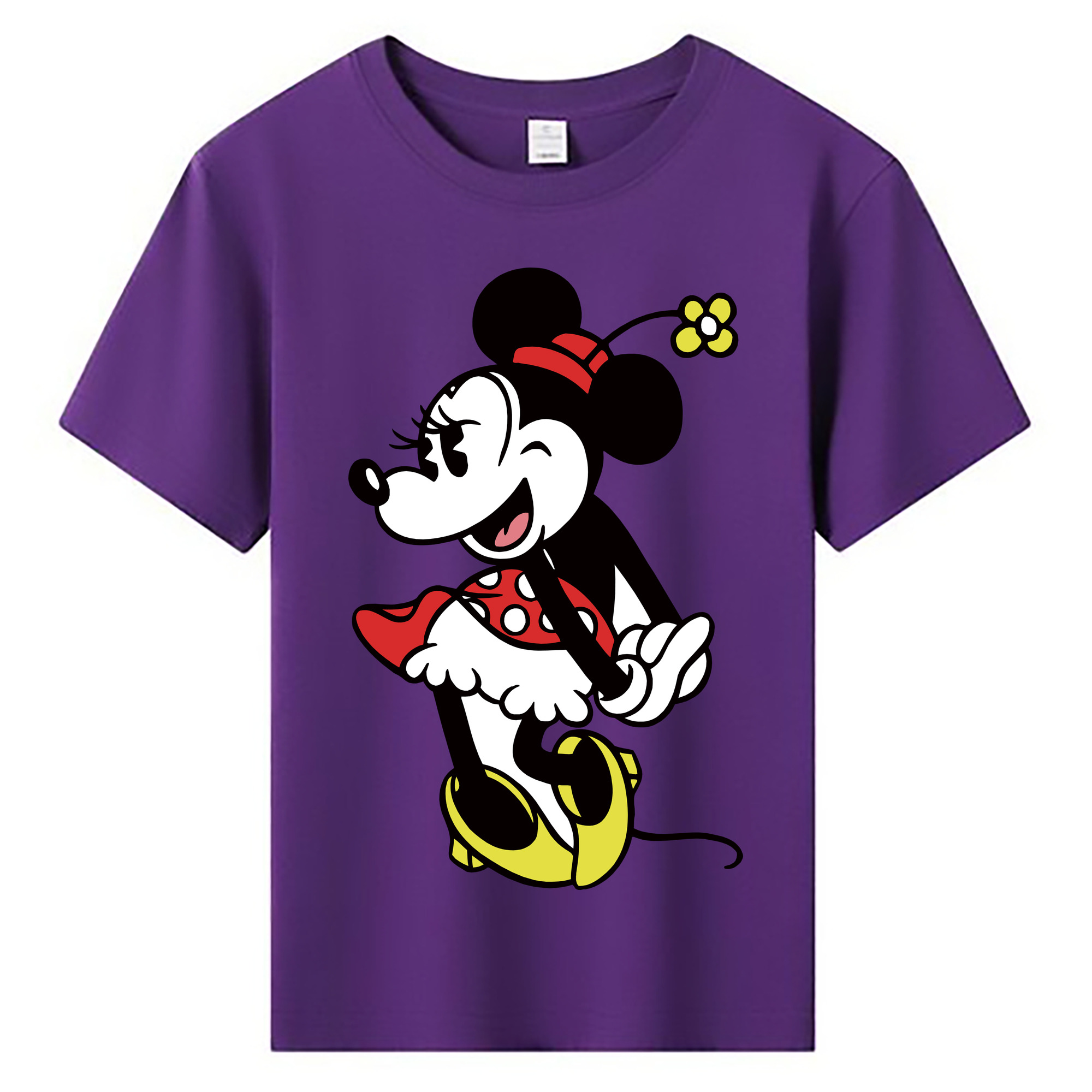 ミッキーマウス Mickey Mouse 綿100％キッズTシャツ（フロントプリント）