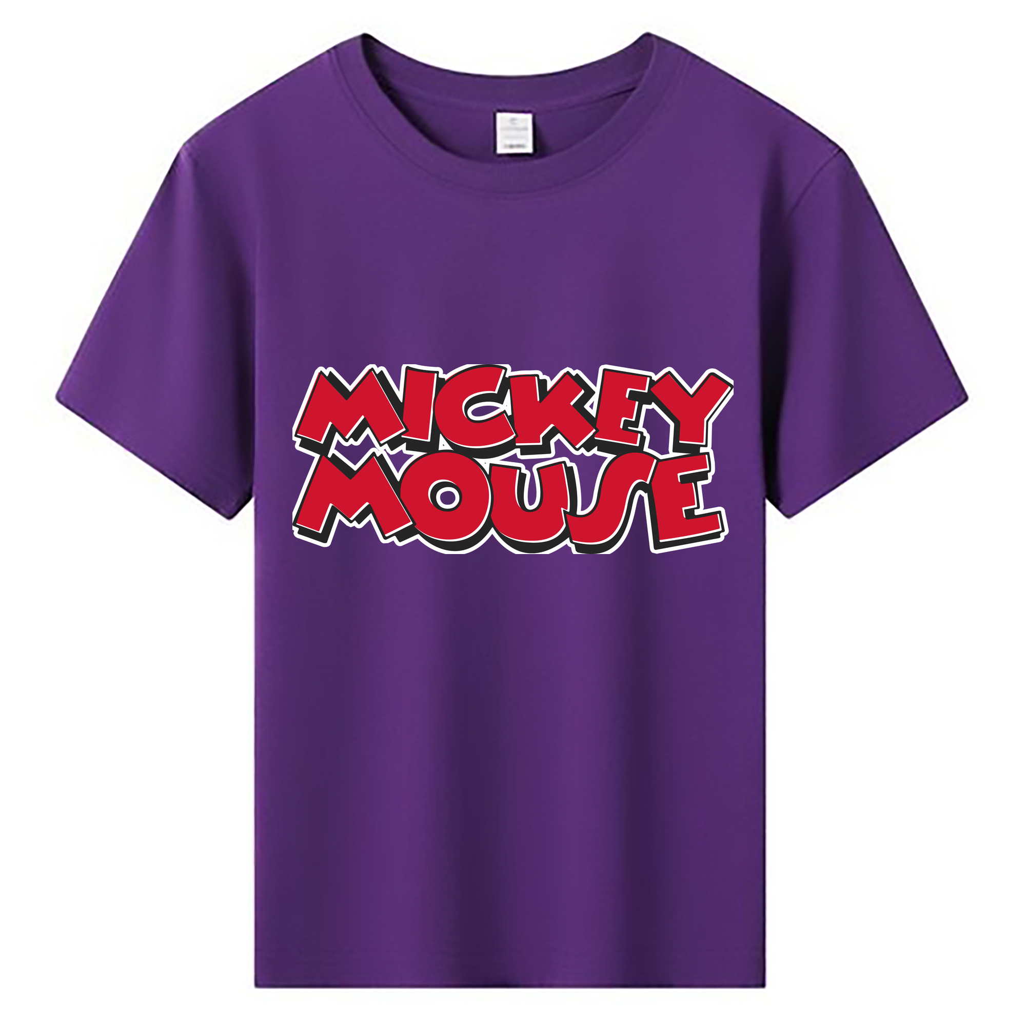 ミッキーマウス Mickey Mouse 綿100％キッズTシャツ（フロントプリント）