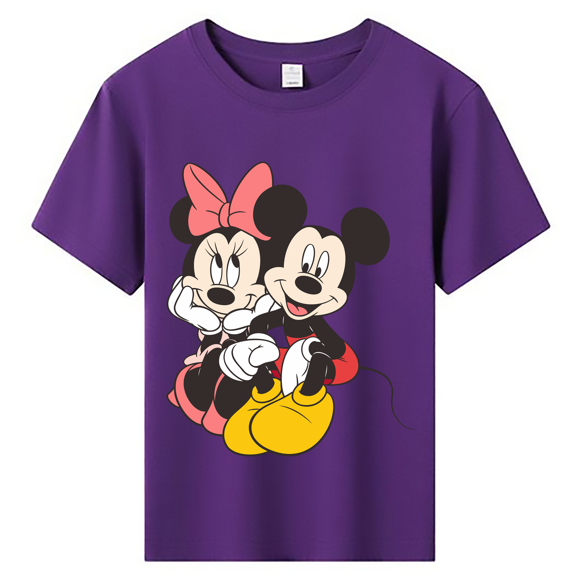 ミッキーマウス Mickey Mouse 綿100％キッズTシャツ（フロントプリント）