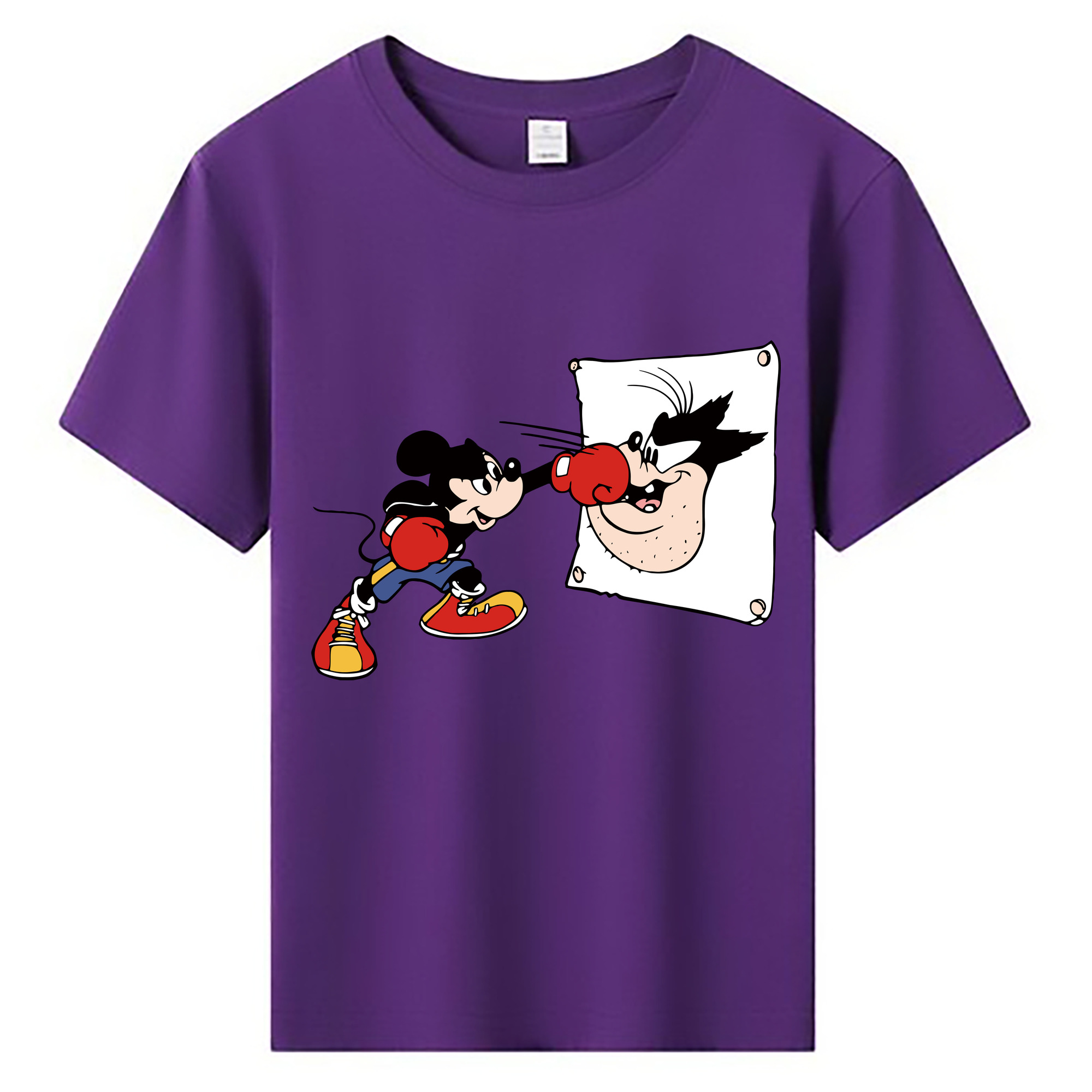 ミッキーマウス Mickey Mouse 綿100％キッズTシャツ（フロントプリント）